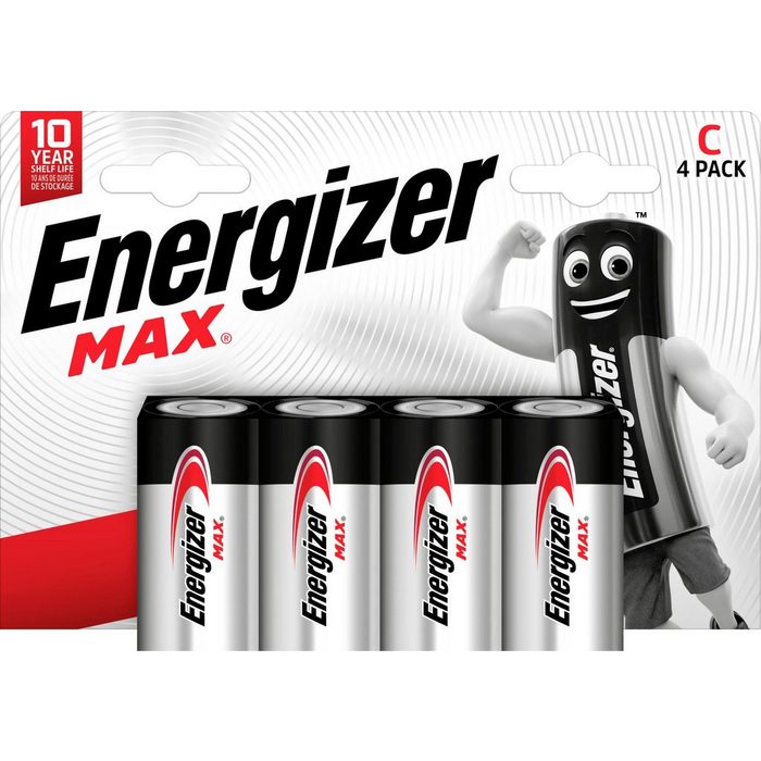 Energizer 4er Pack MAX C Alkaline Batterie (4 St)