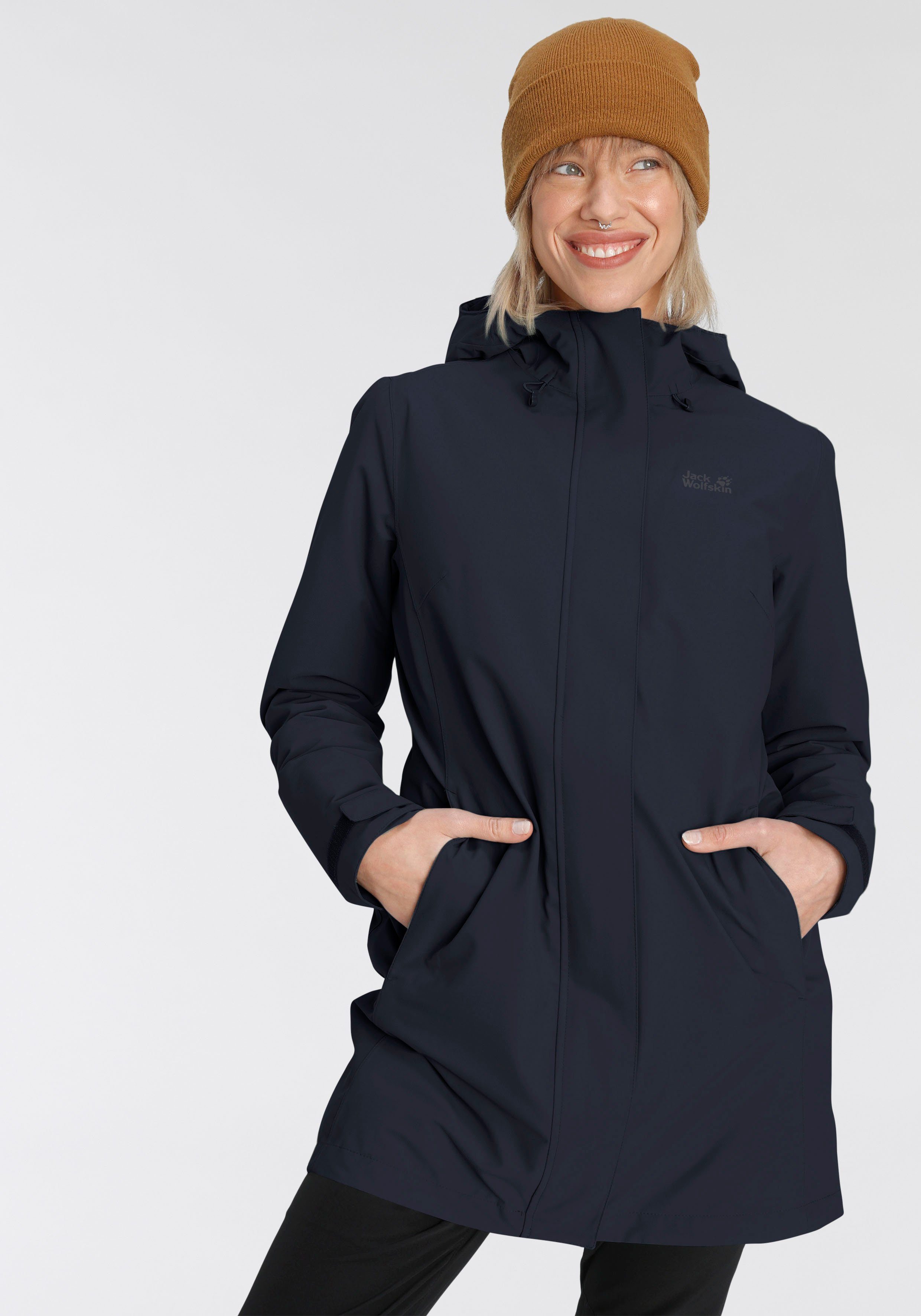 Jack Wolfskin Parka "KIOLA" mitKapuze Wärmend, winddicht, Übergangsjacke günstig online kaufen