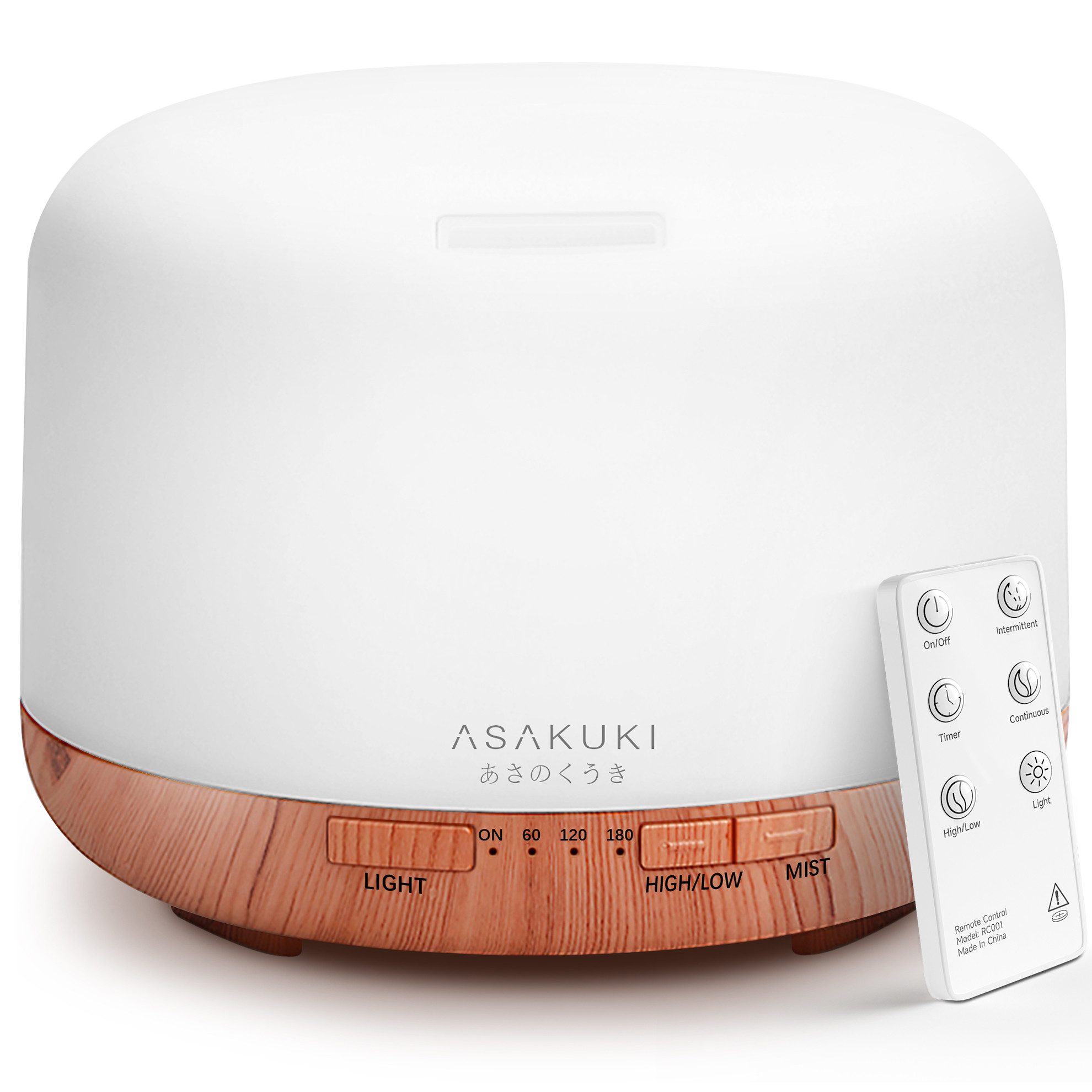 Asakuki Luftbefeuchter Rock 100-DF001, 0,5 l Wassertank