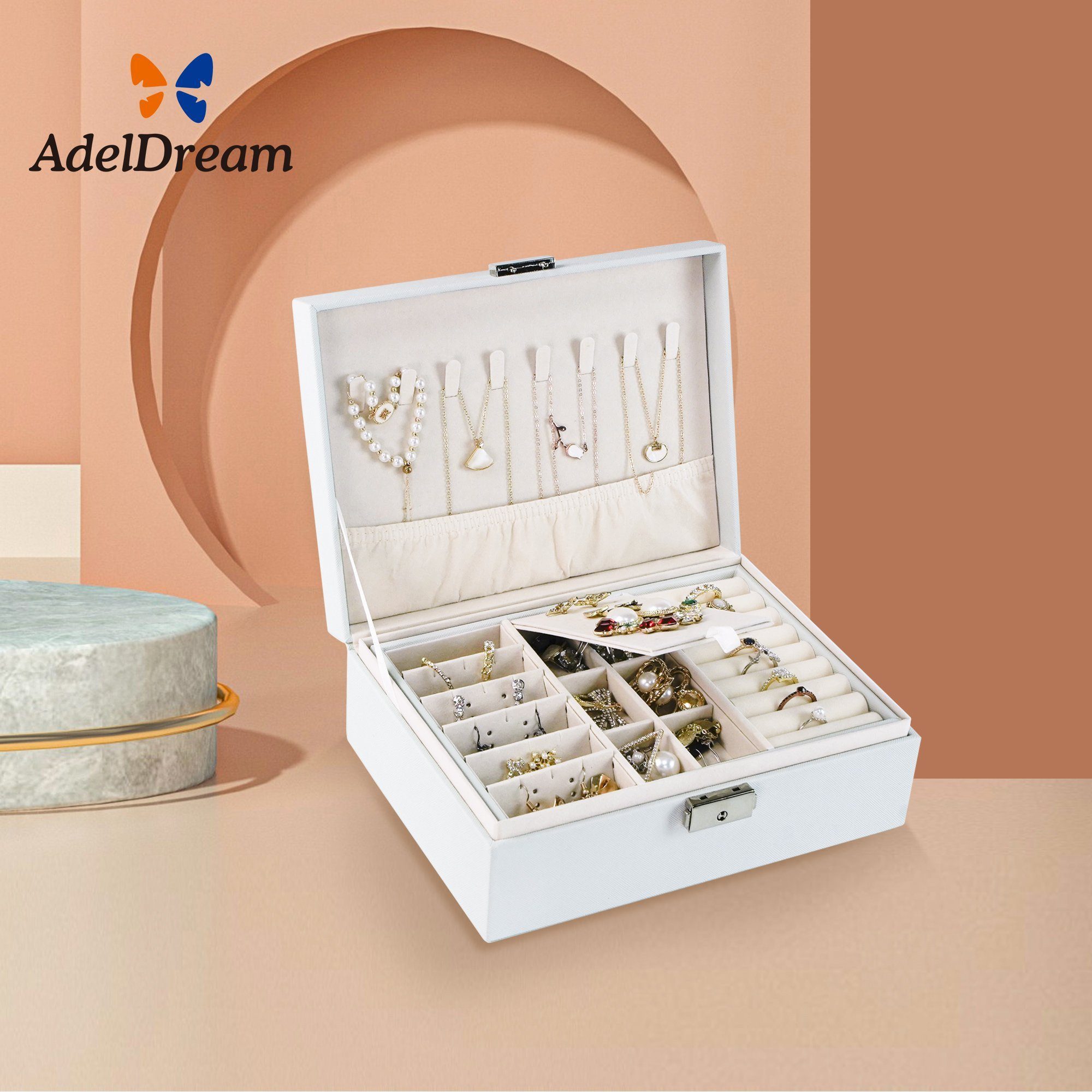 AdelDream Schmuckkasten AdelDream Damen Mädchen Schmuckkästchen – Bild 5 von 5