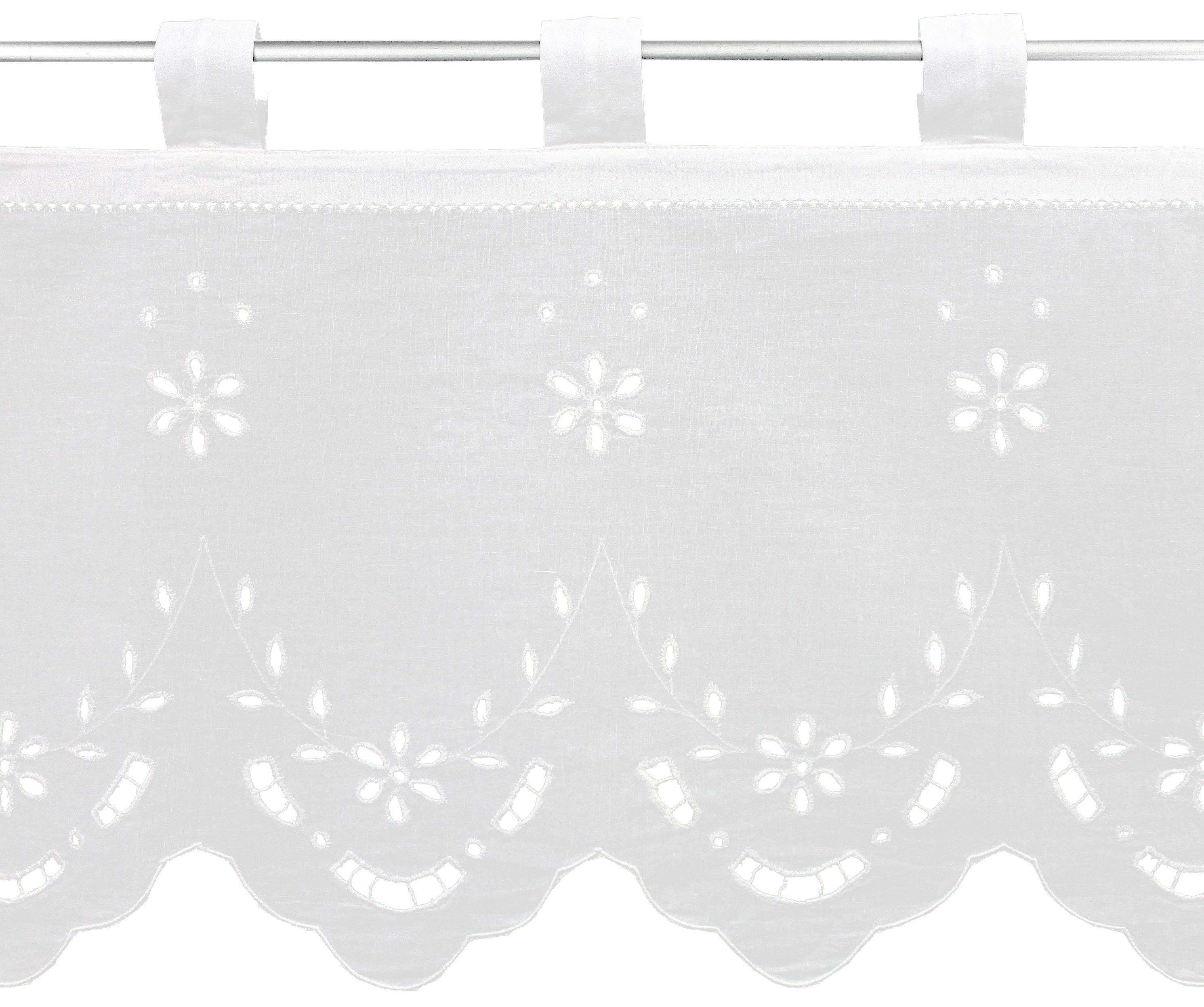 HOSSNER - ART OF HOME DECO Querbehang Ortler (1 St), Schlaufen, halbtransparent, HxB: 35x120