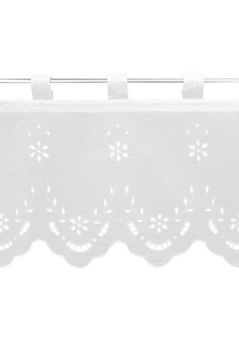 HOSSNER - ART OF HOME DECO dekoratyvinė užuolaida Ortler Schlaufen (1 St) halbtransparent HxB: 35x120