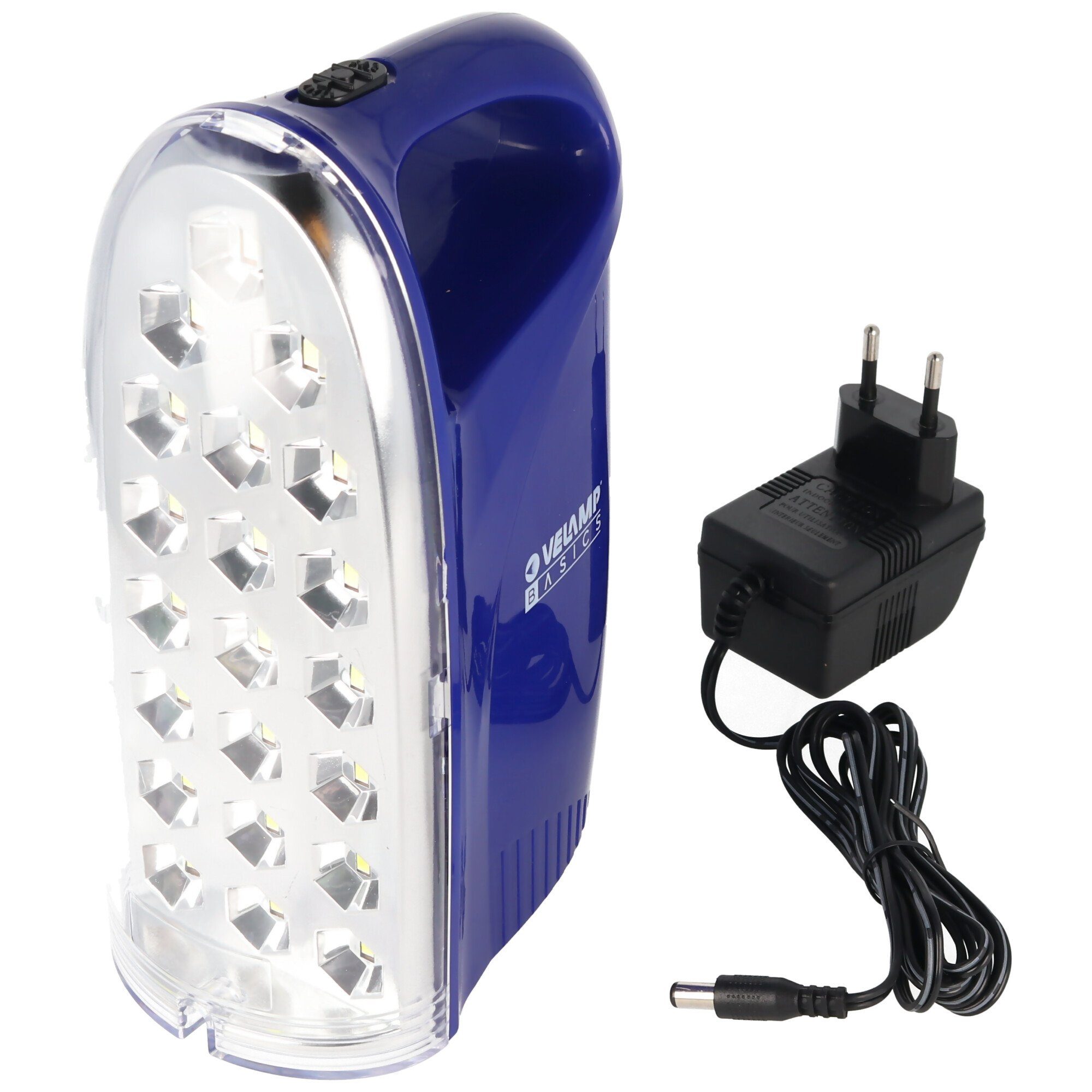 Velamp LED Scheinwerfer IR312 LED-Lampe Anti Black Out, tragbare wiederaufladbare Notleuchte