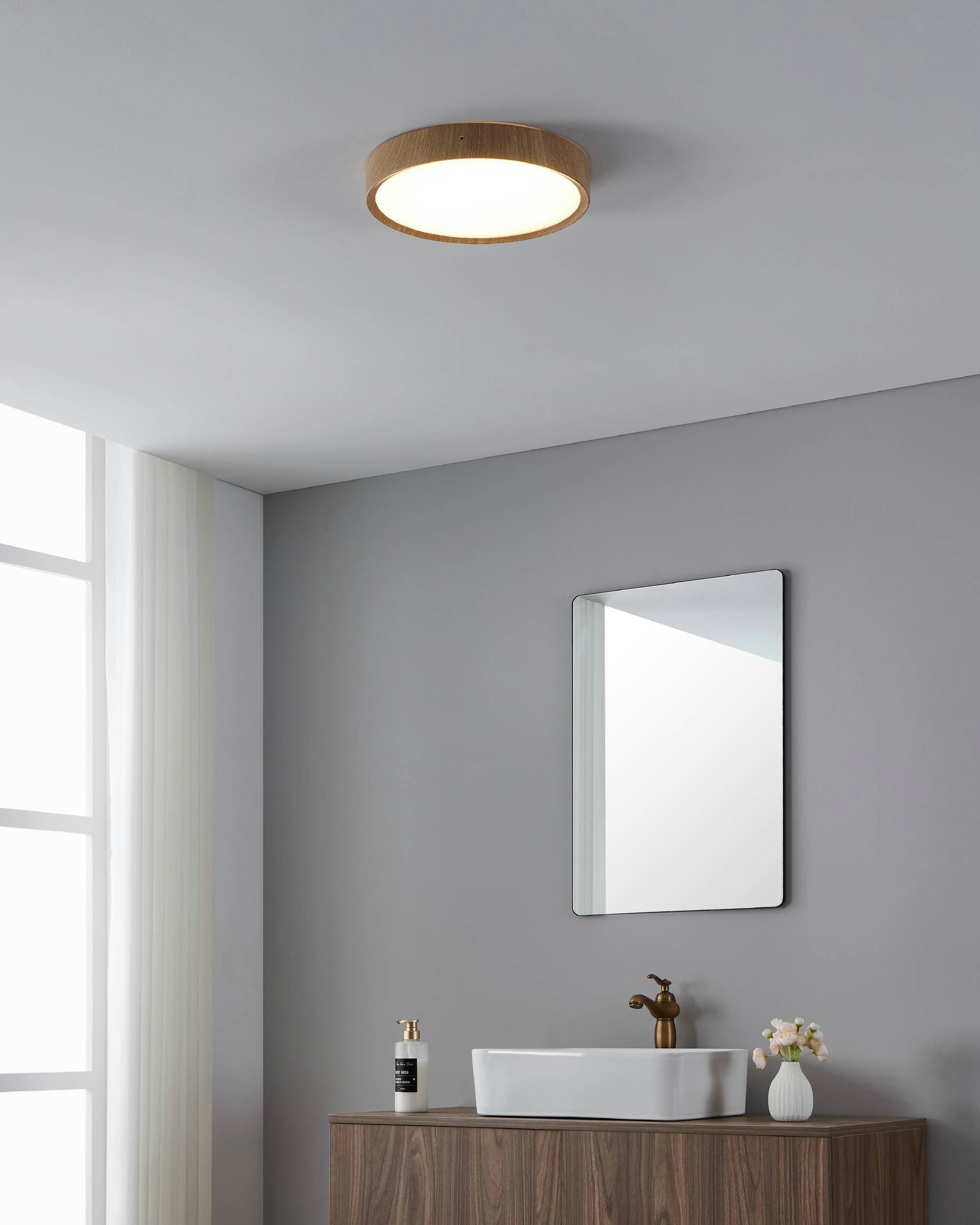 EGLO Deckenleuchte Musurita Deckenlampe, Deckenleuchte aus Metall und Holz, günstig online kaufen