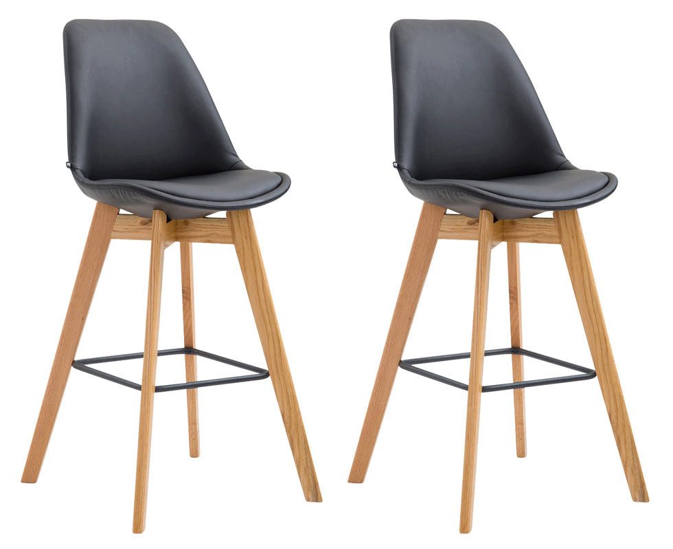 Bistrostuhl 2er Set Barhocker Metz Kunstleder