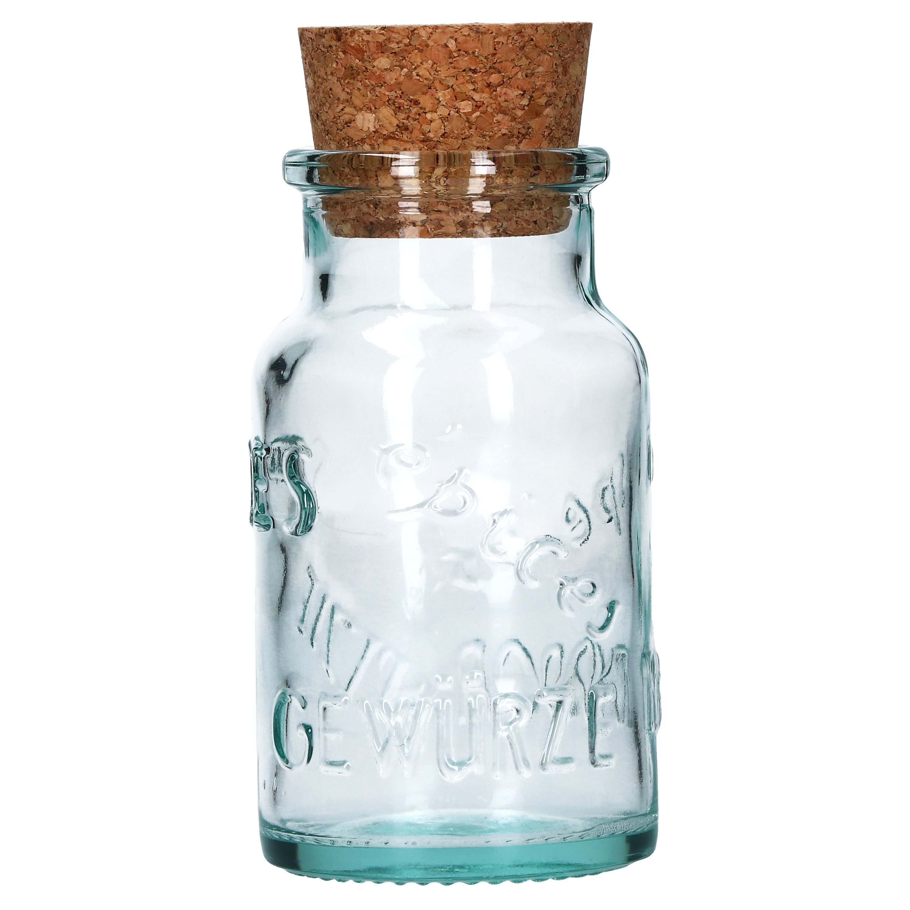 MamboCat Gewürzbehälter 12er Set Gewürzgläser grün 125ml + Korken Aufbewahrung Kräutern, Glas – Bild 3 von 5