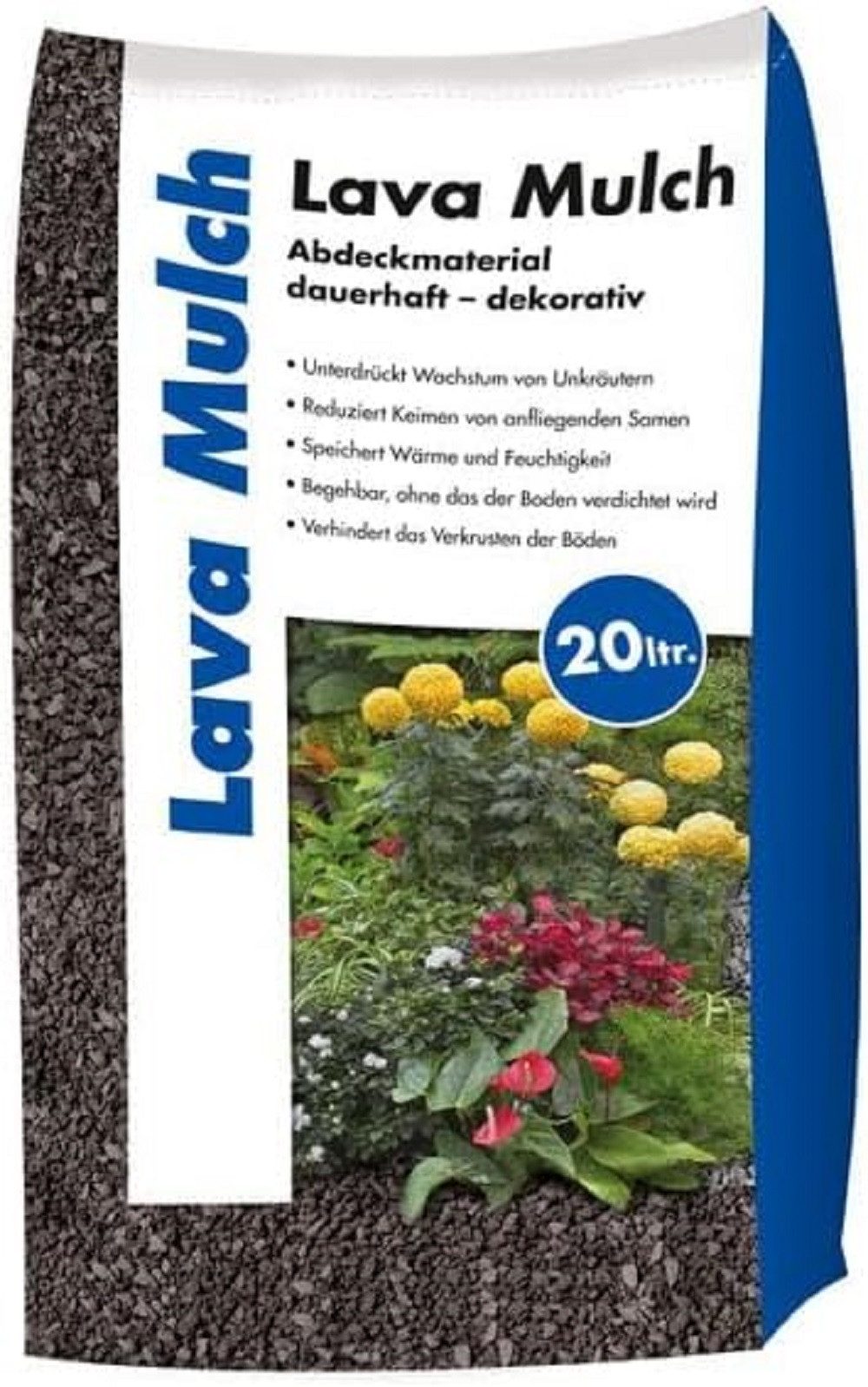 Hamann Mercatus GmbH Lavasteine Hamann Mercatus Lavamulch anthrazit 2-8 mm 20 L