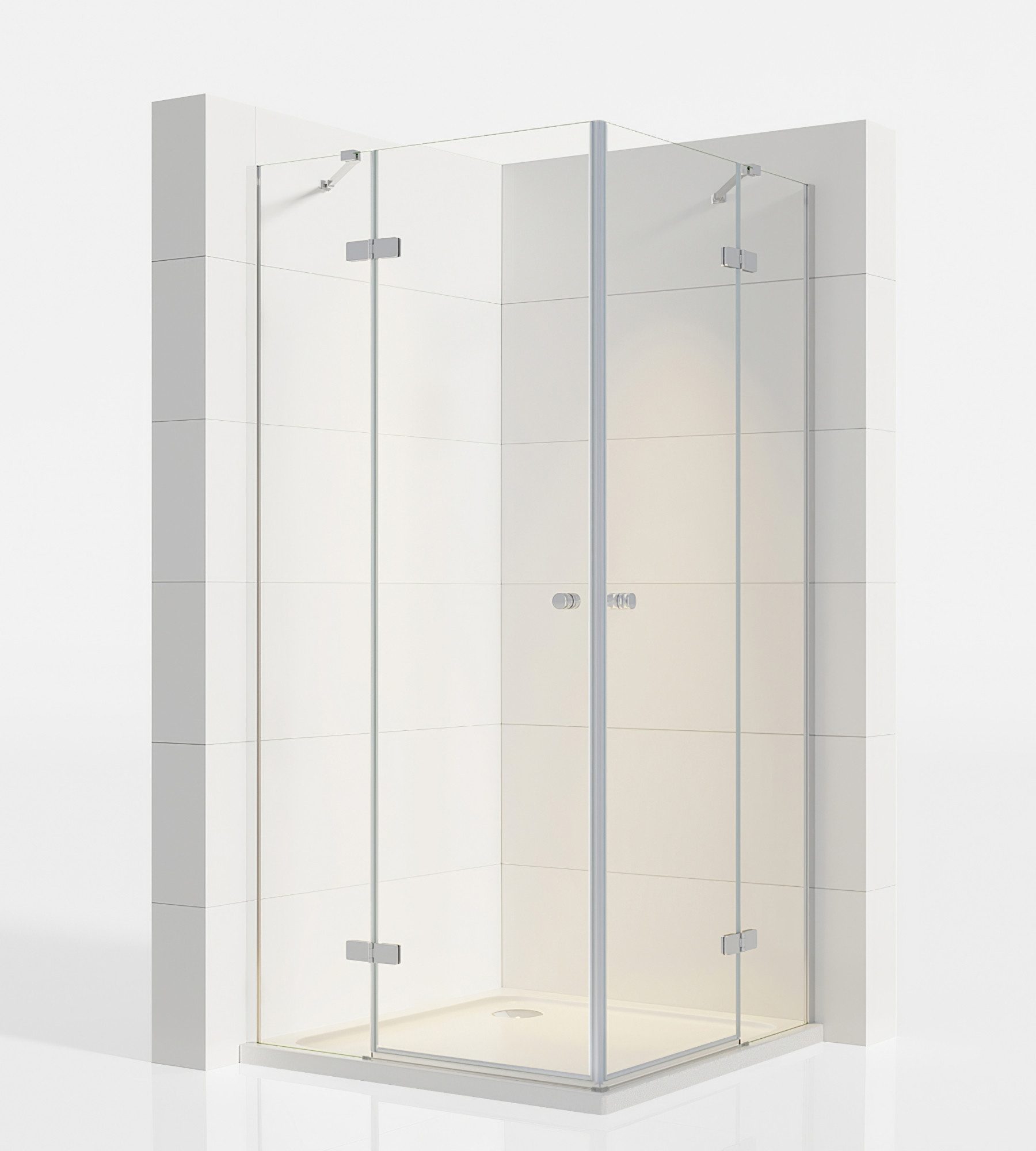 IMPTS Eckdusche Duschkabine Eckeinstieg Falttürkabine Duschabtrennung Dusch günstig online kaufen