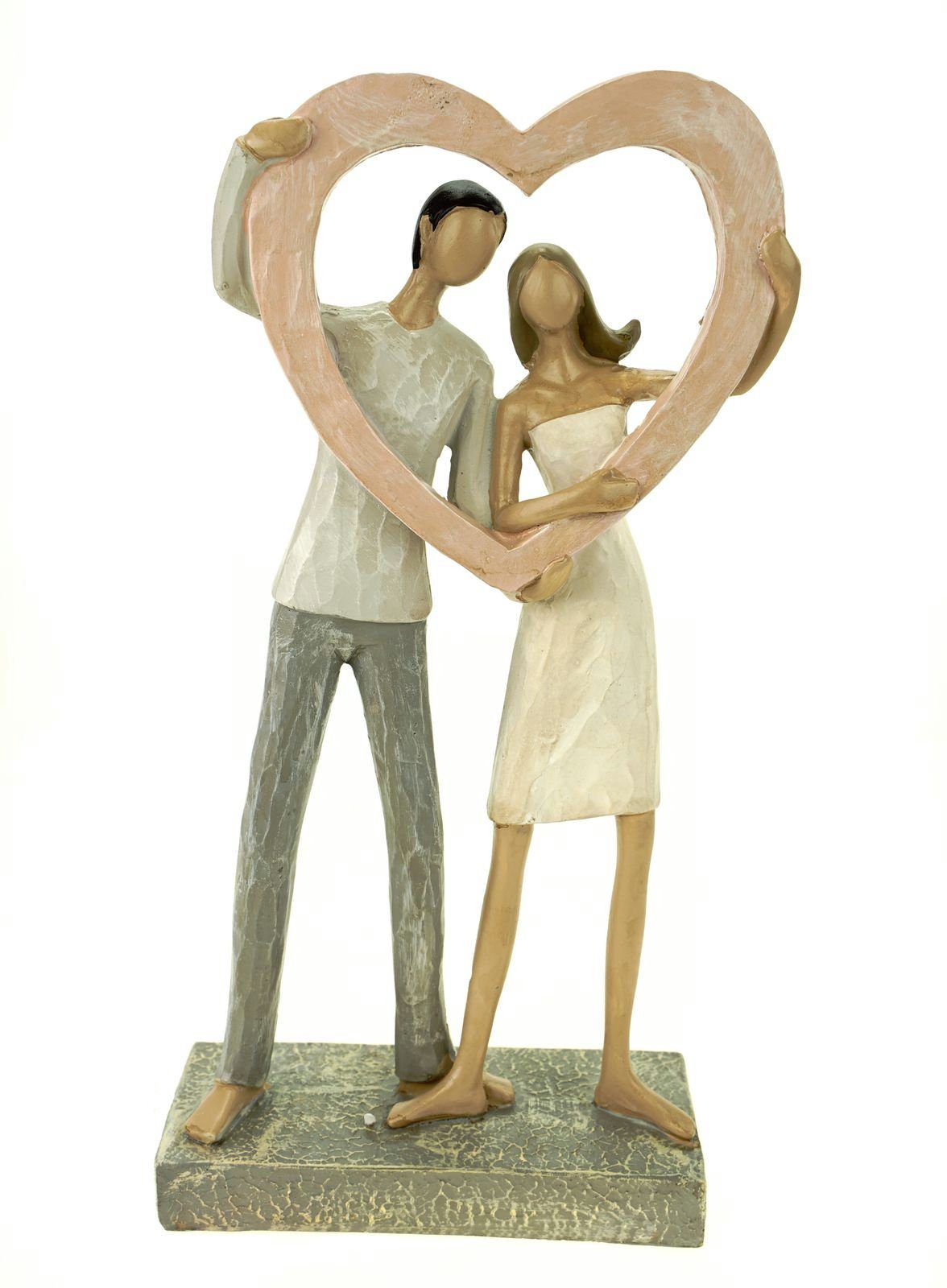 G. Wurm Dekofigur Liebespaar mit Herz 27 cm | Dekofiguren