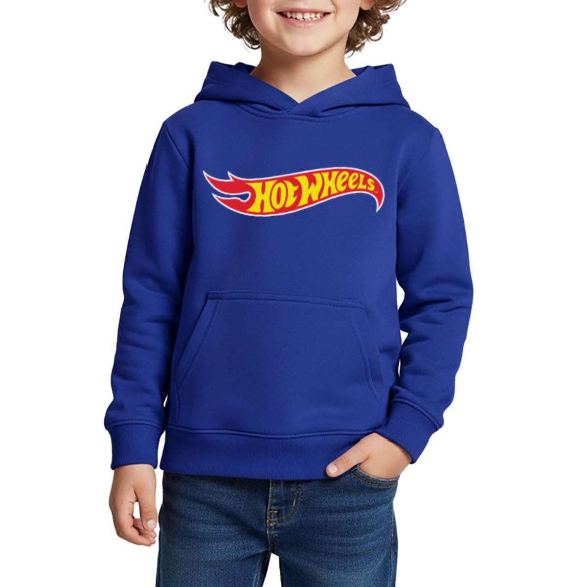 Hoodie Hot Wheels Klassisches Logo Kinder Premium Hoodie