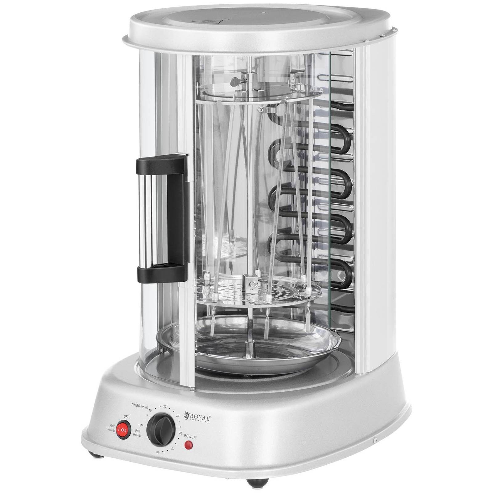 Royal Catering Dönergrill Vertikalgrill Kebabgrill 3 In 1 Kombi 1.800 W Döner Grill Vertikal, 1800 W