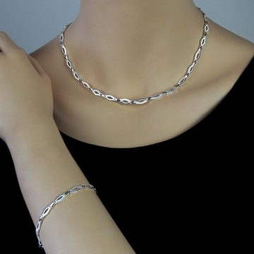 SilberDream Schmuckset SilberDream Outline Collier & Armband (Schmuckset, 2-tlg., Schmucksets), Damen Schmucksets aus 925 Sterling Silber, Farbe: silber