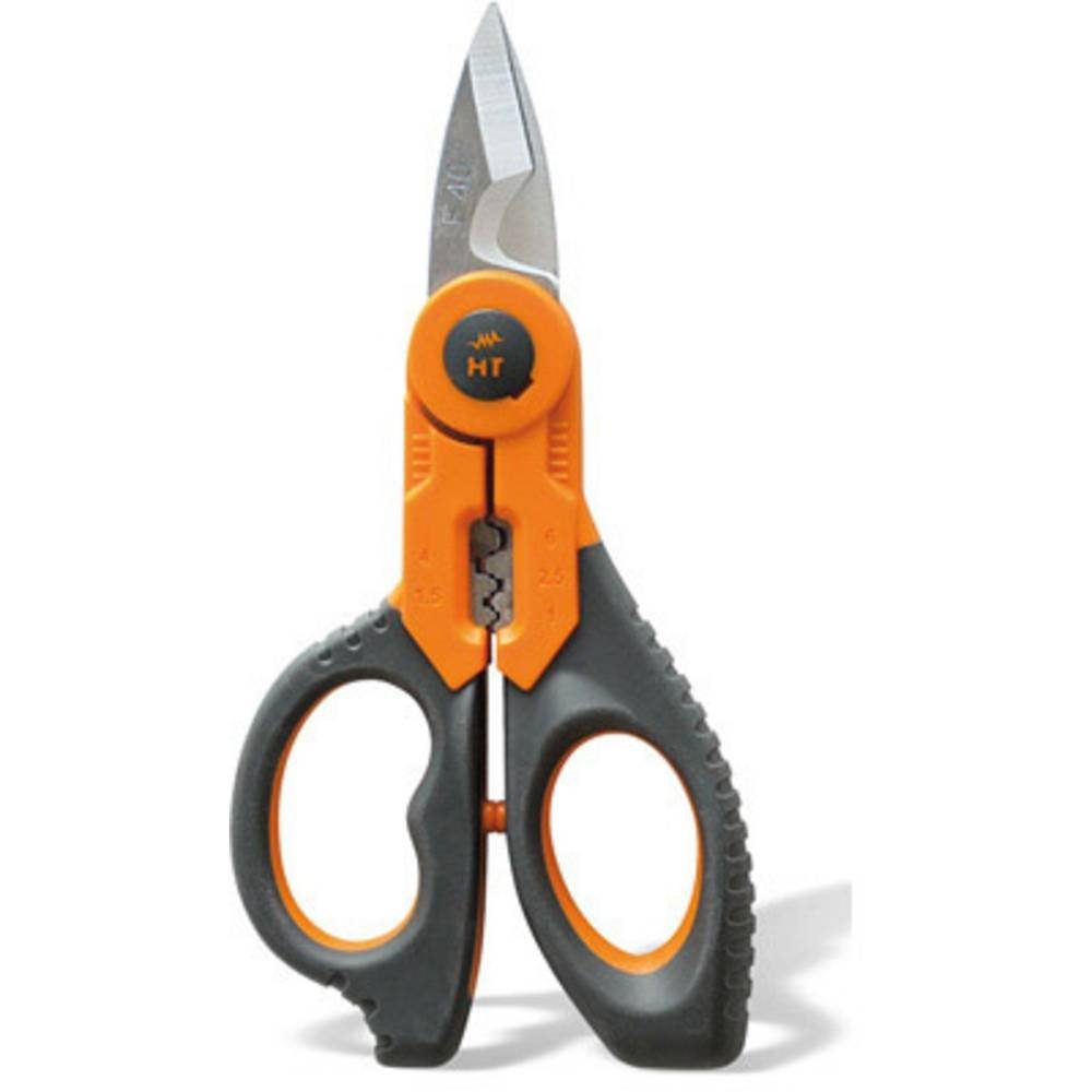 HT Instruments Abisolierzange Professionelle Kabelschere mit Crimp-Funktion 1001210