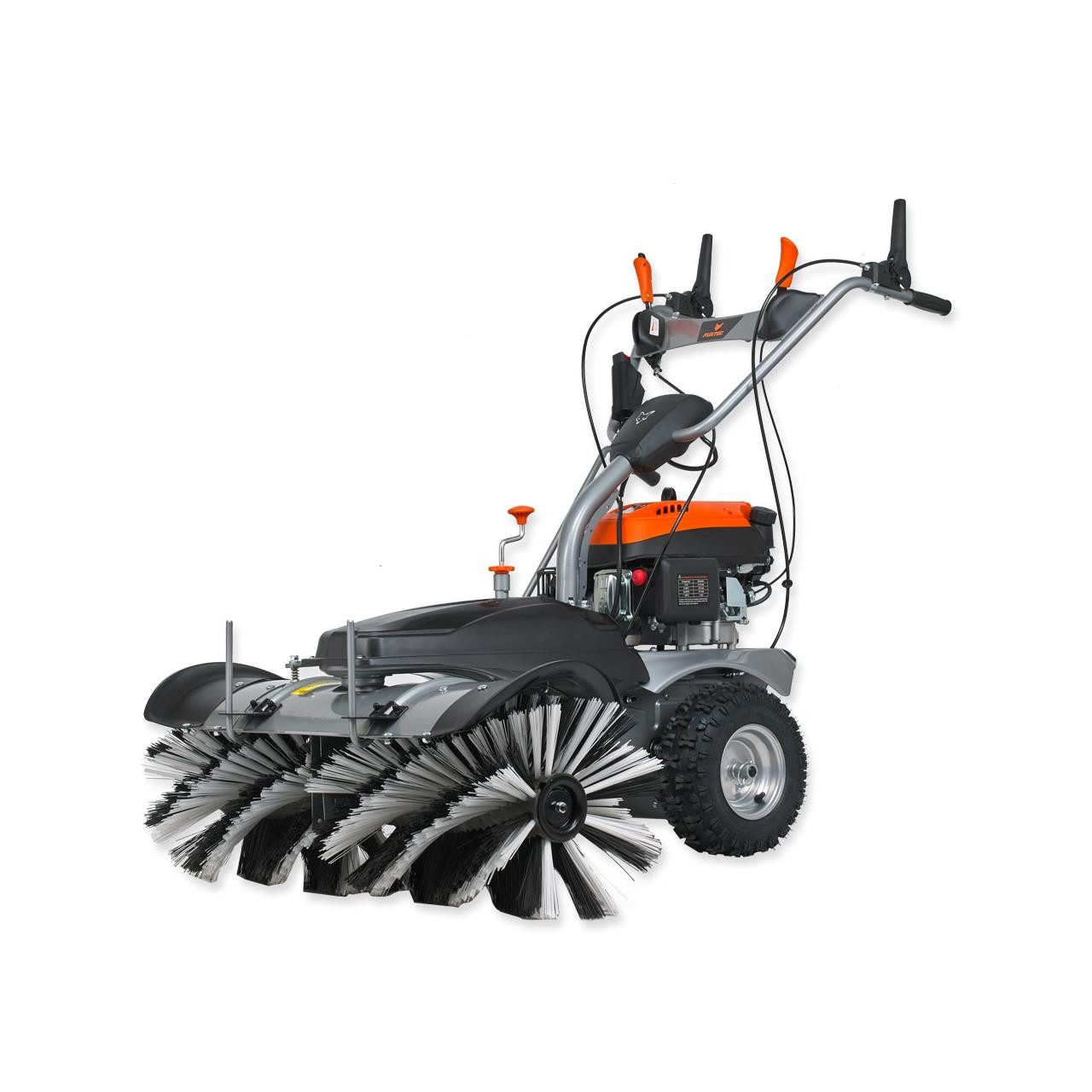 FUXTEC Handkehrmaschine FX-KM1196, 100 cm Arbeitsbreite, 100 cm Arbeitsbreite, Easy-Start, Elektro-Start, 4.9 PS, inkl. Besen