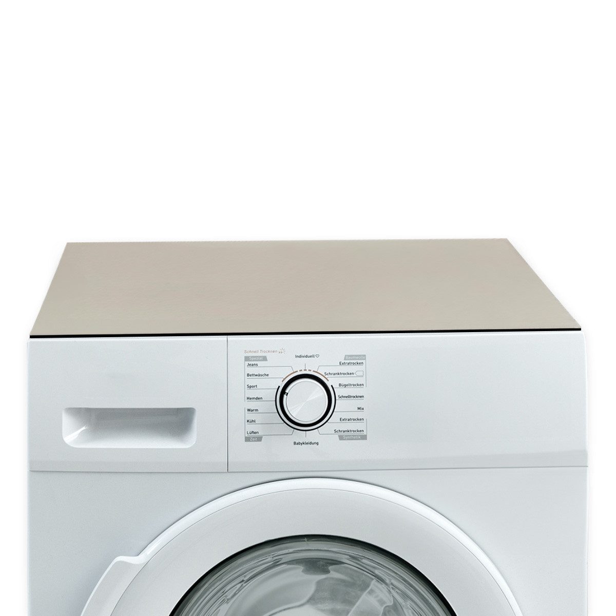 Tabletop Antirutschmatte Waschmaschinen-Auflage beige rutschfest, waschbar, 1-St., Textil-Finish Gummi-Matte als Trockner Waschmaschinen-Unterlage
