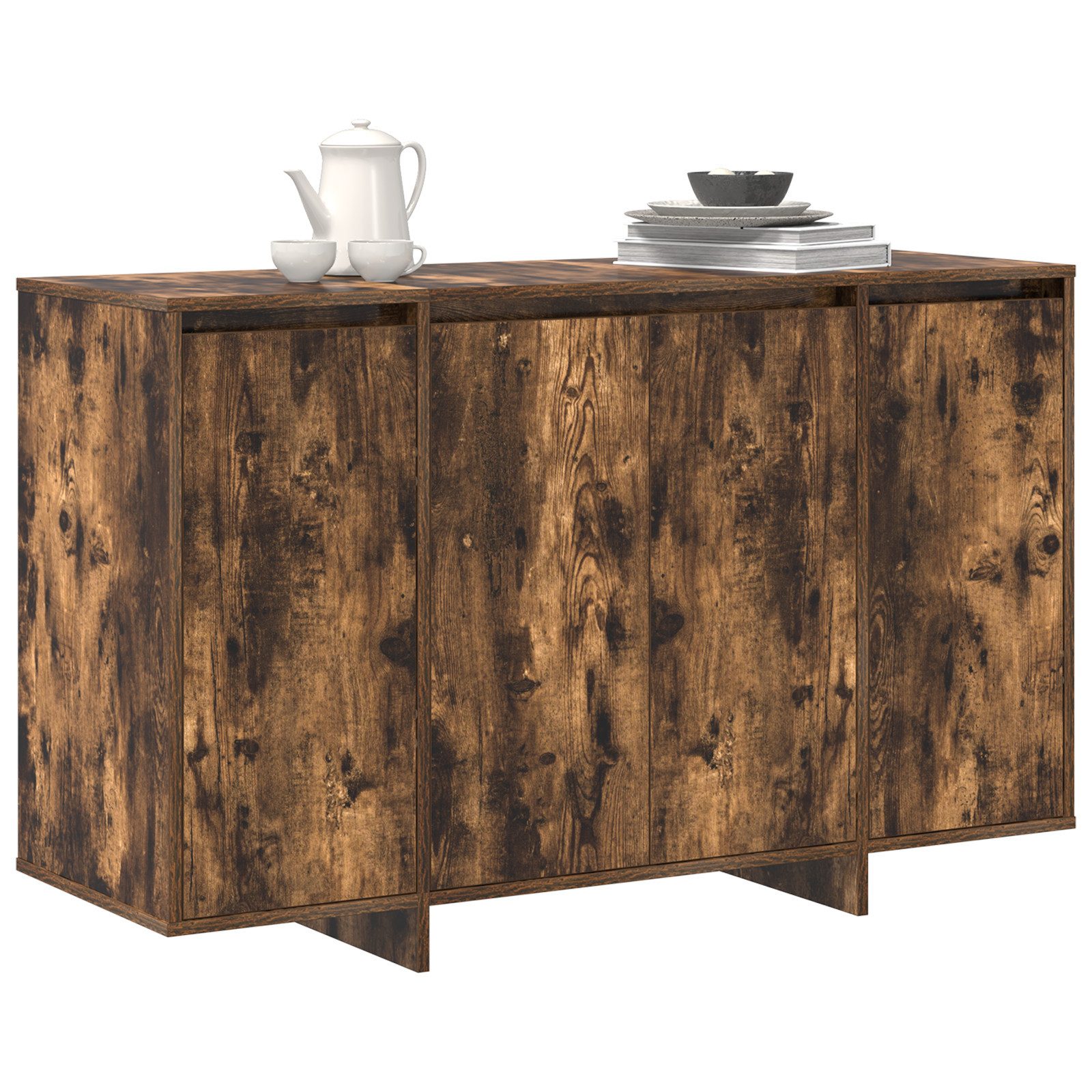 vidaXL Sideboard Geräuchertes Eichen-Sideboard Geräuchertes Eichenholz günstig online kaufen