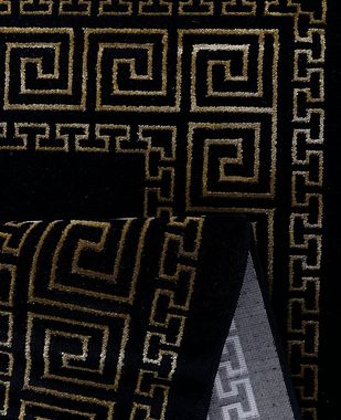Teppich Crystal moderner dichter Kurzflor, the carpet, Rechteck, Höhe: 12 mm, Wohnzimmer, Schlafzimmer, Melange Effekt, Glanzfaser, Flauschig
