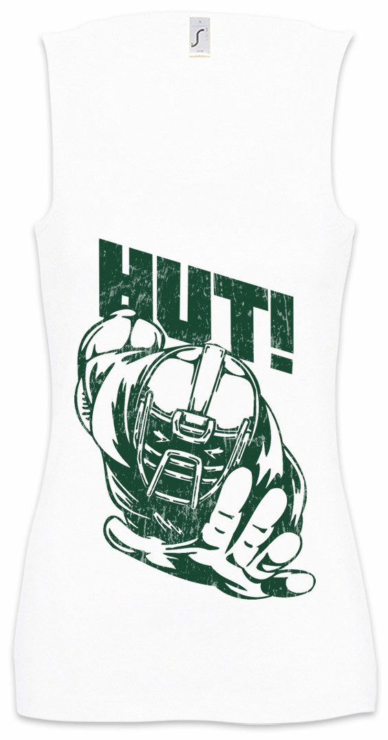 Urban Backwoods Tanktop American Football Hut Ärmelloses Damen T-Shirt Player Sport Passion Addiction Spielfeld Court Spieler