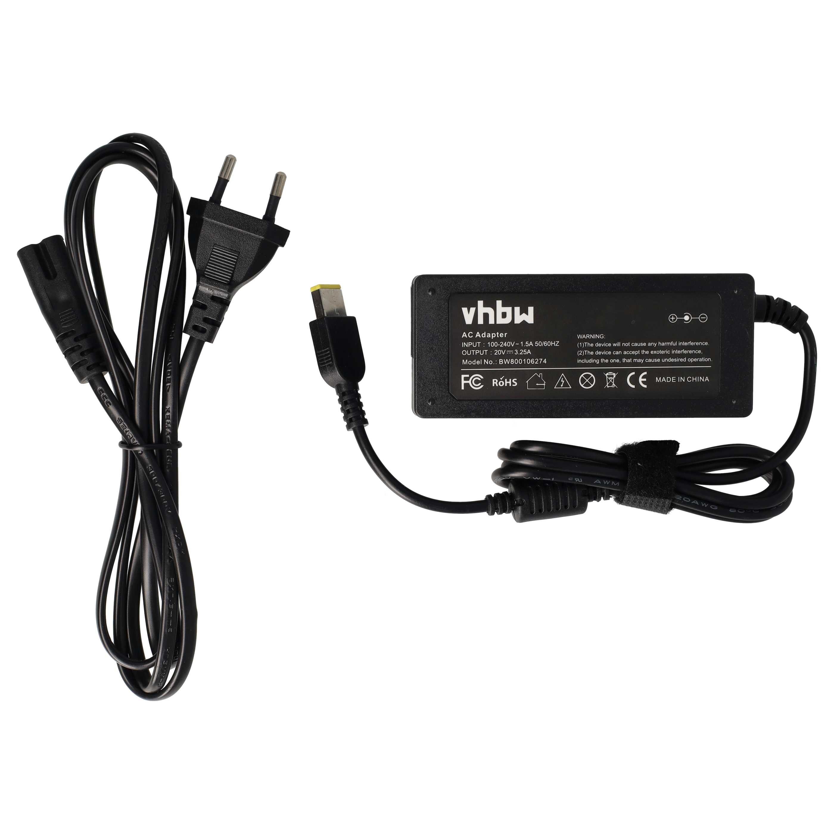 Alimentatore 65W per Lenovo ThinkPad Edge E520 - Caricabatterie Sicuro
