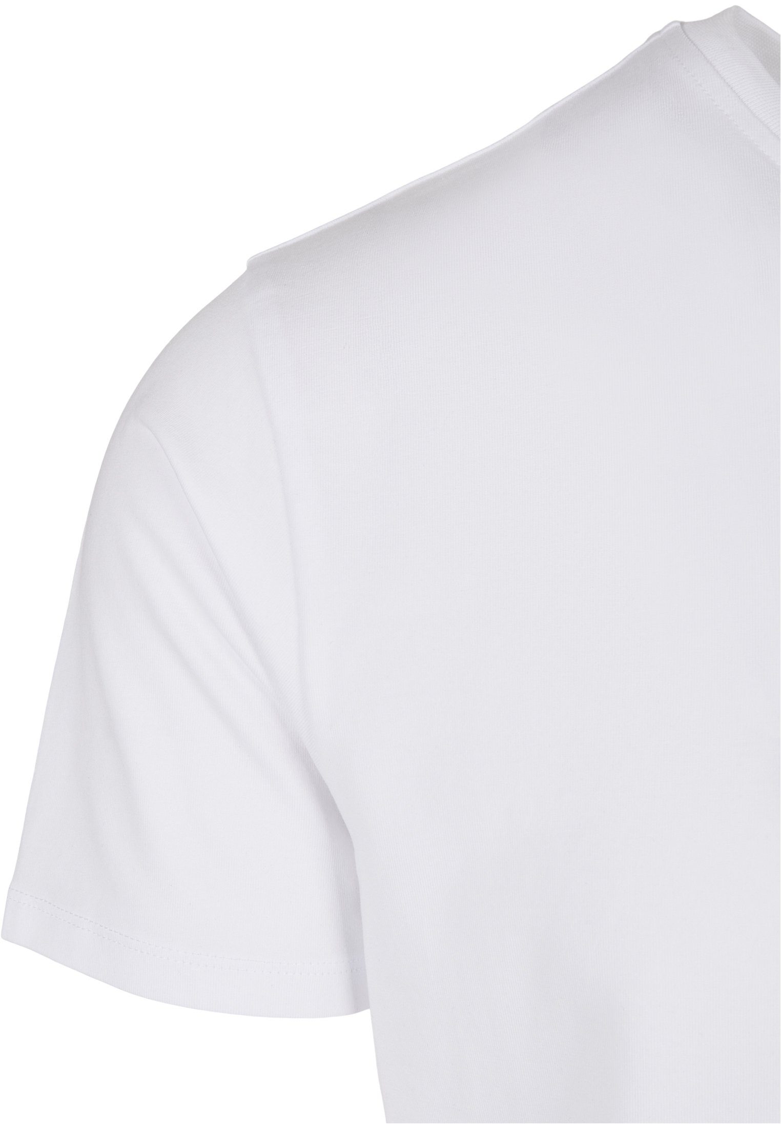 Kurzarmshirt (1-tlg) Tee Accessoires Strech CLASSICS white URBAN Fitted Organic