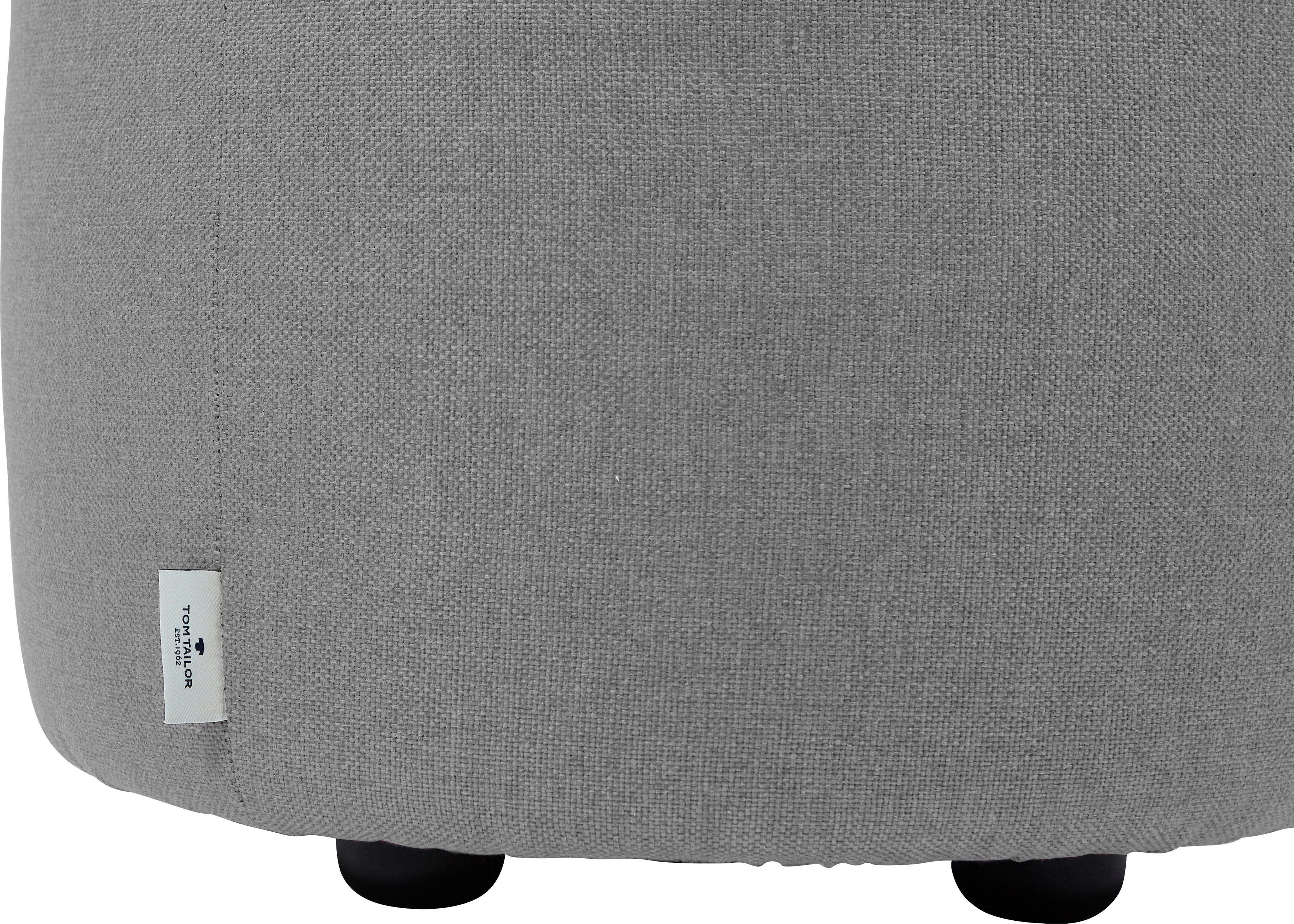 TOM TAILOR HOME ø mit DROP 50 CHIC, Kedernaht, cm Pouf