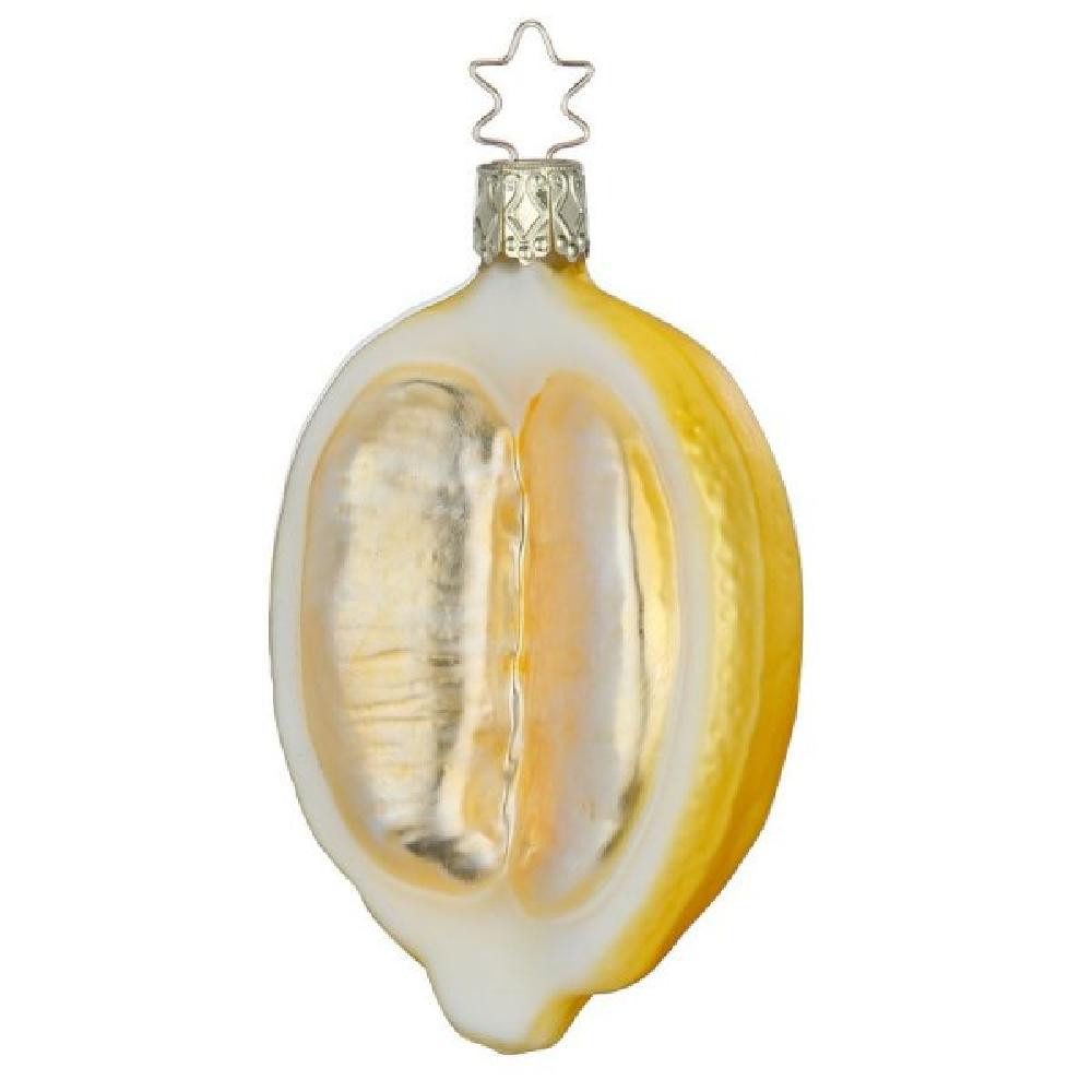 Christbaumschmuck Inge Glas Christbaumschmuck Zitronenhälfte (9cm)