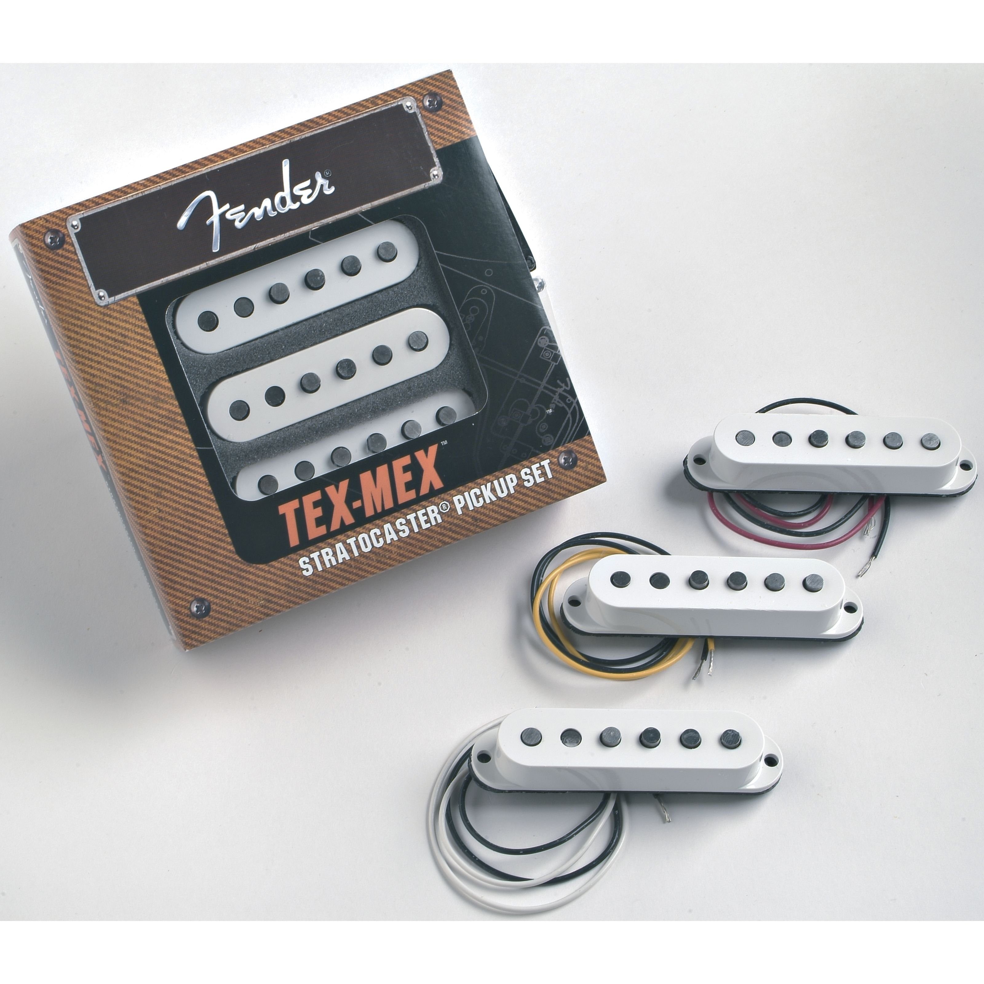 Fender Tonabnehmer, (Tex Mex Strat Set, E-Gitarre Tonabnehmer, Single-Coil), Tex Mex Strat Set - Single Coil Tonabnehmer für Gitarren