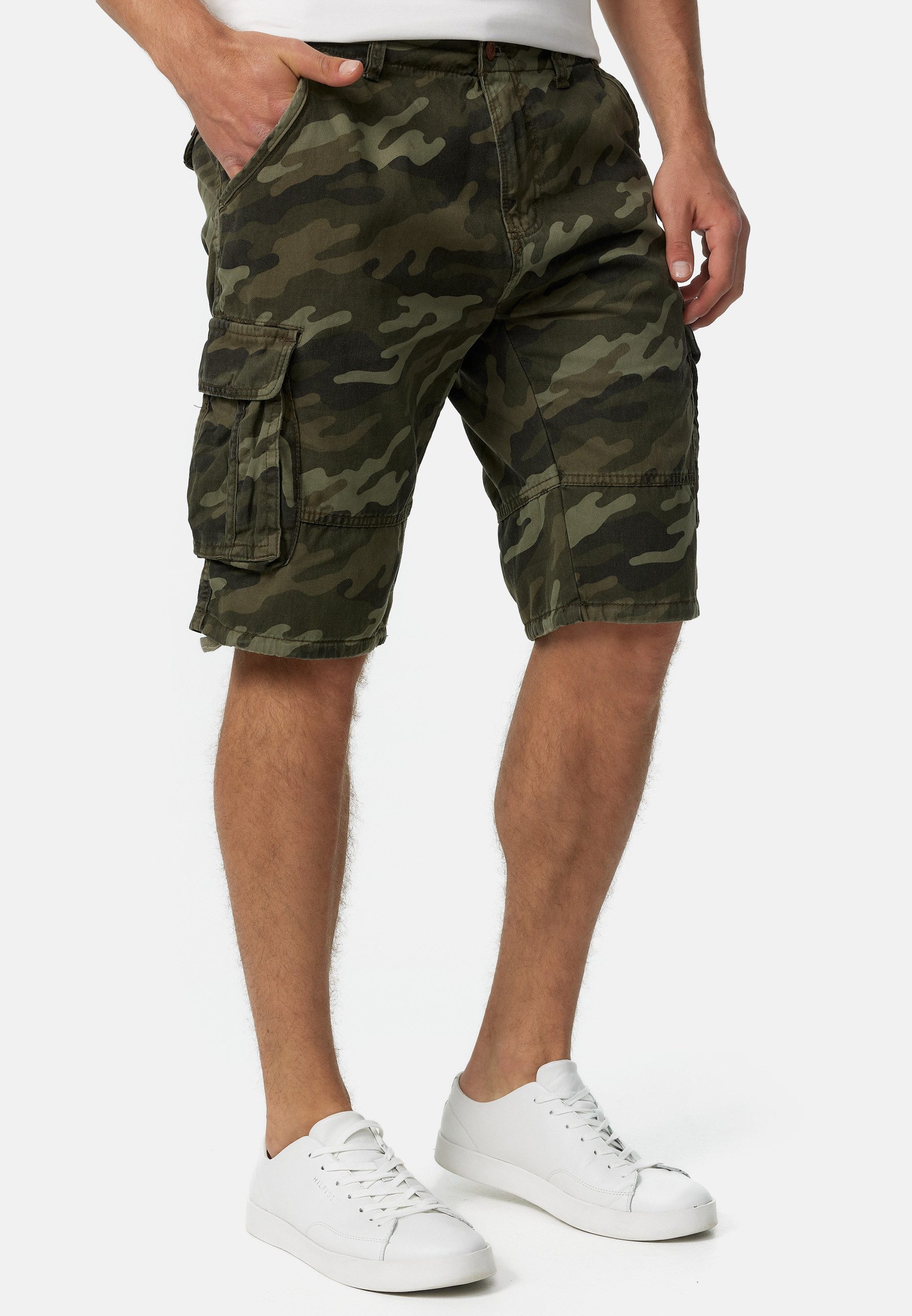 Indicode Cargoshorts Herren Monroe Cargo Cargo Shorts Herrenshorts mit 6 Ta günstig online kaufen