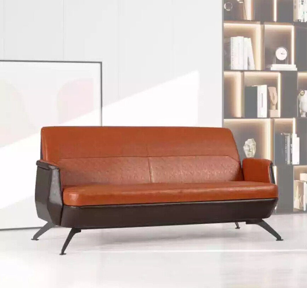 JVmoebel Sofa Moderner Leder Zweisitzer Arbeitszimmermöbel Designer Couch Büromöbel, Made In Europe