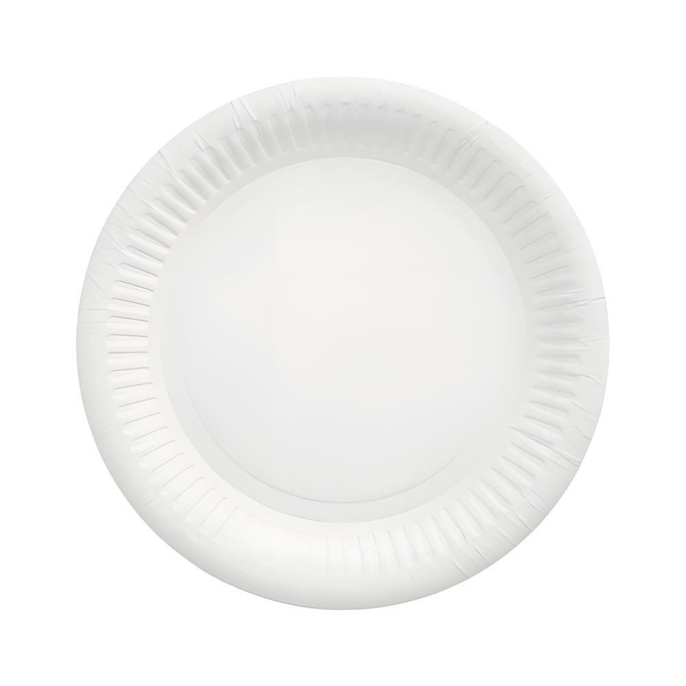 PAPSTAR Pappteller Teller, Pappe pure rund Ø 20 cm weiss 100 Stk