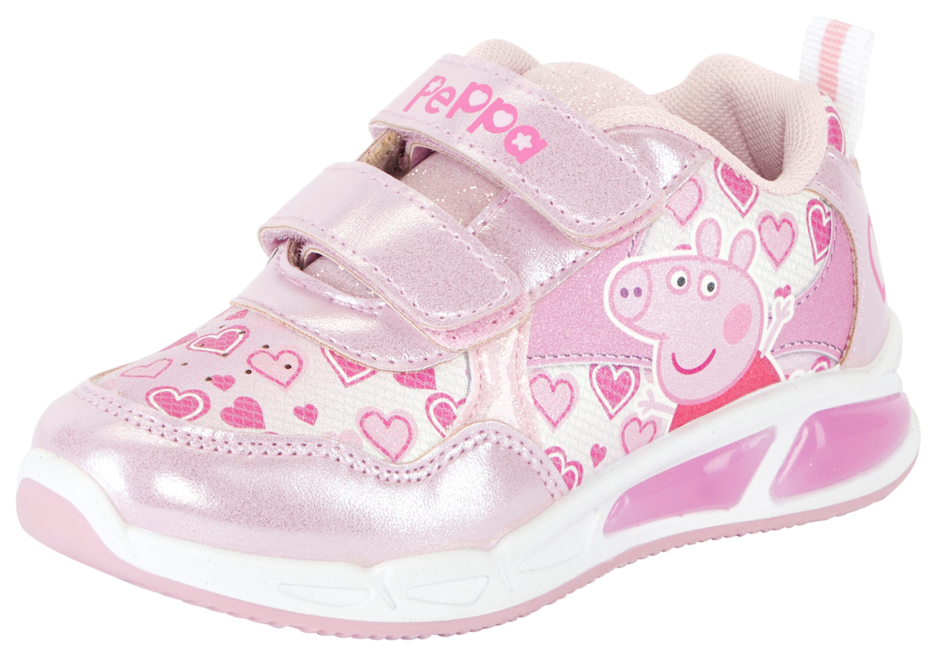 Disney Peppa Pig Sneaker Peppa Wutz, mit cooler Blinkfunktion