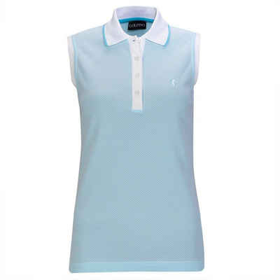 GOLFINO Poloshirt Golfino Ladies The Mercedes Shortsleeve Polo Türkis