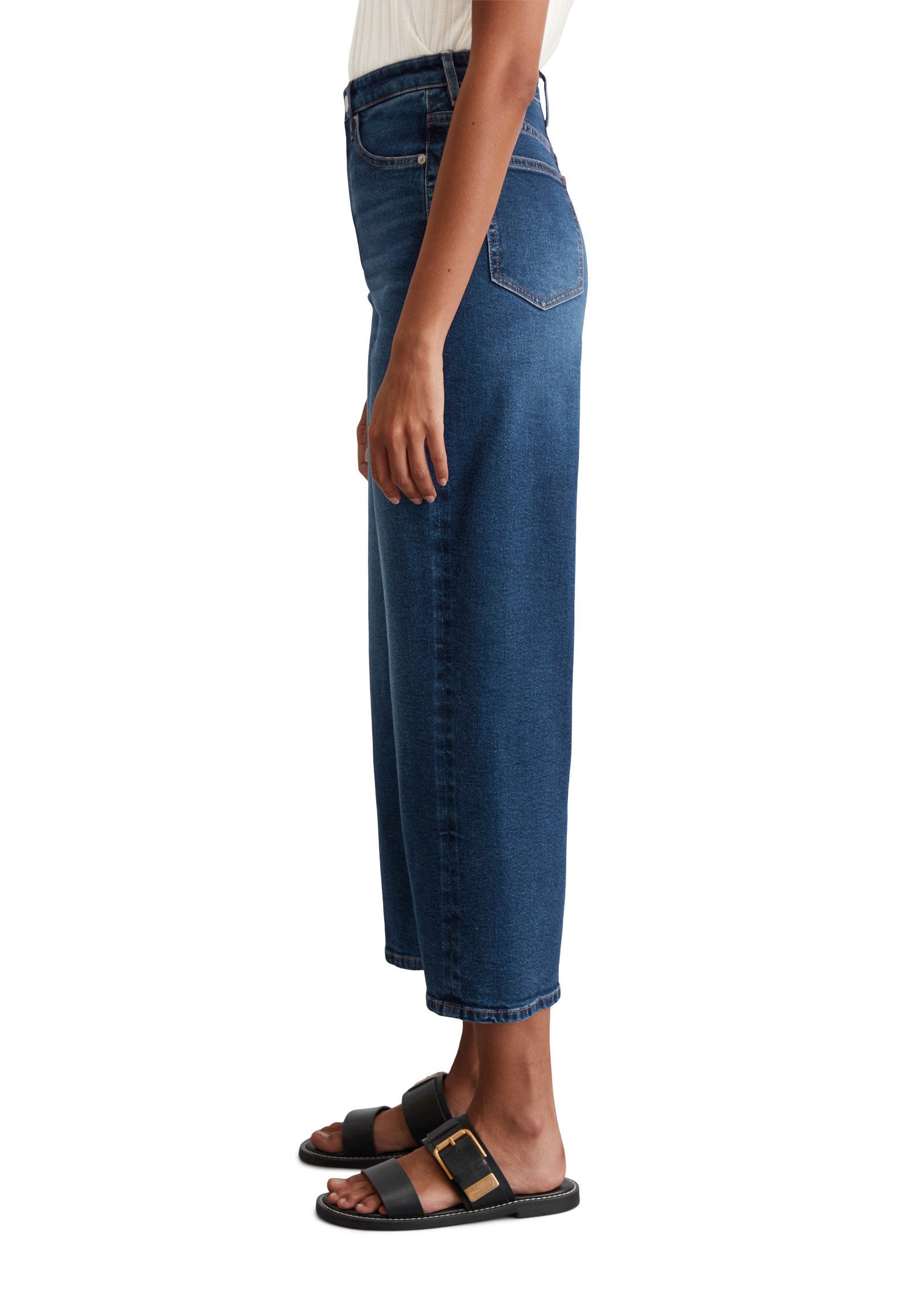 Marc O'Polo Weite Jeans aus Organic-Cotton-Mix-Stretch günstig online kaufen