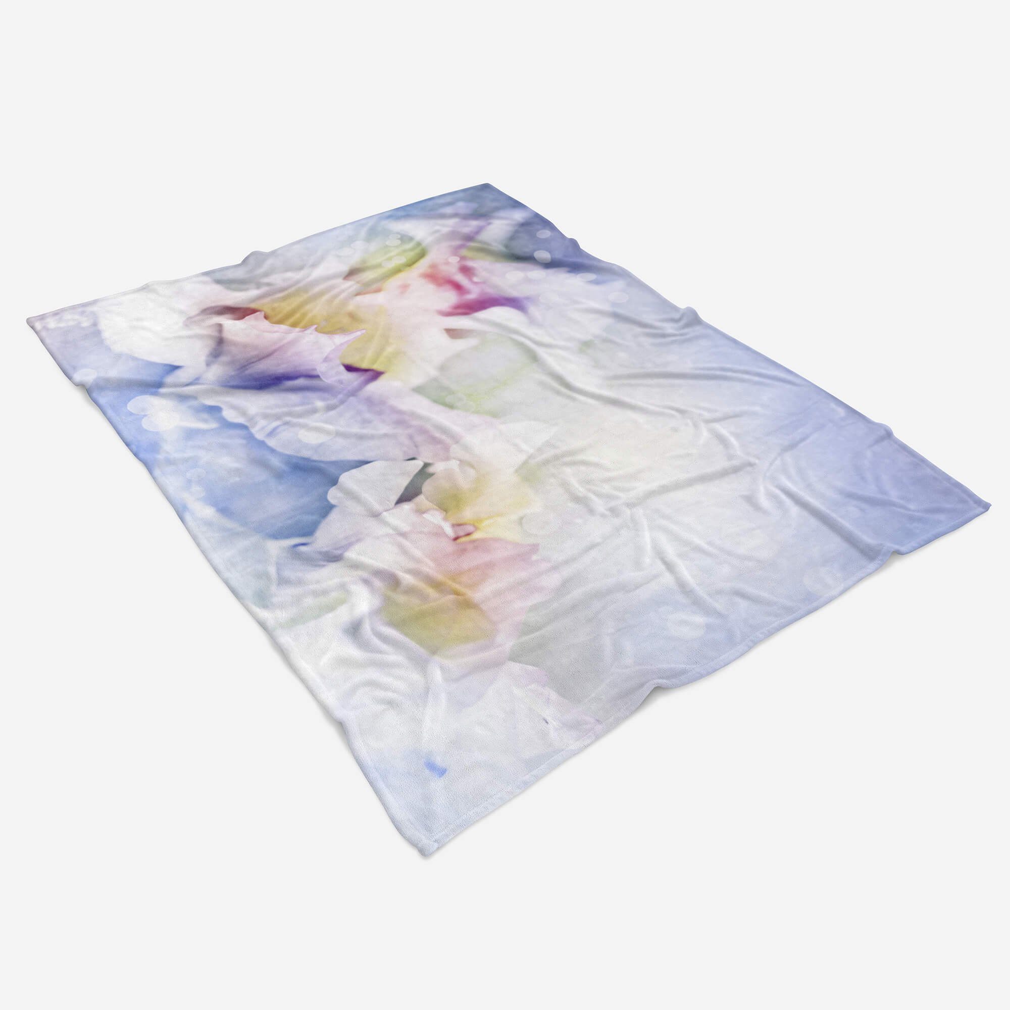 Sinus Art Handtücher Handtuch (1-St), Strandhandtuch Baumwolle-Polyester-Mix Saunatuch Blüten Blumen Fotomotiv Handtuch Kuns, Kuscheldecke mit