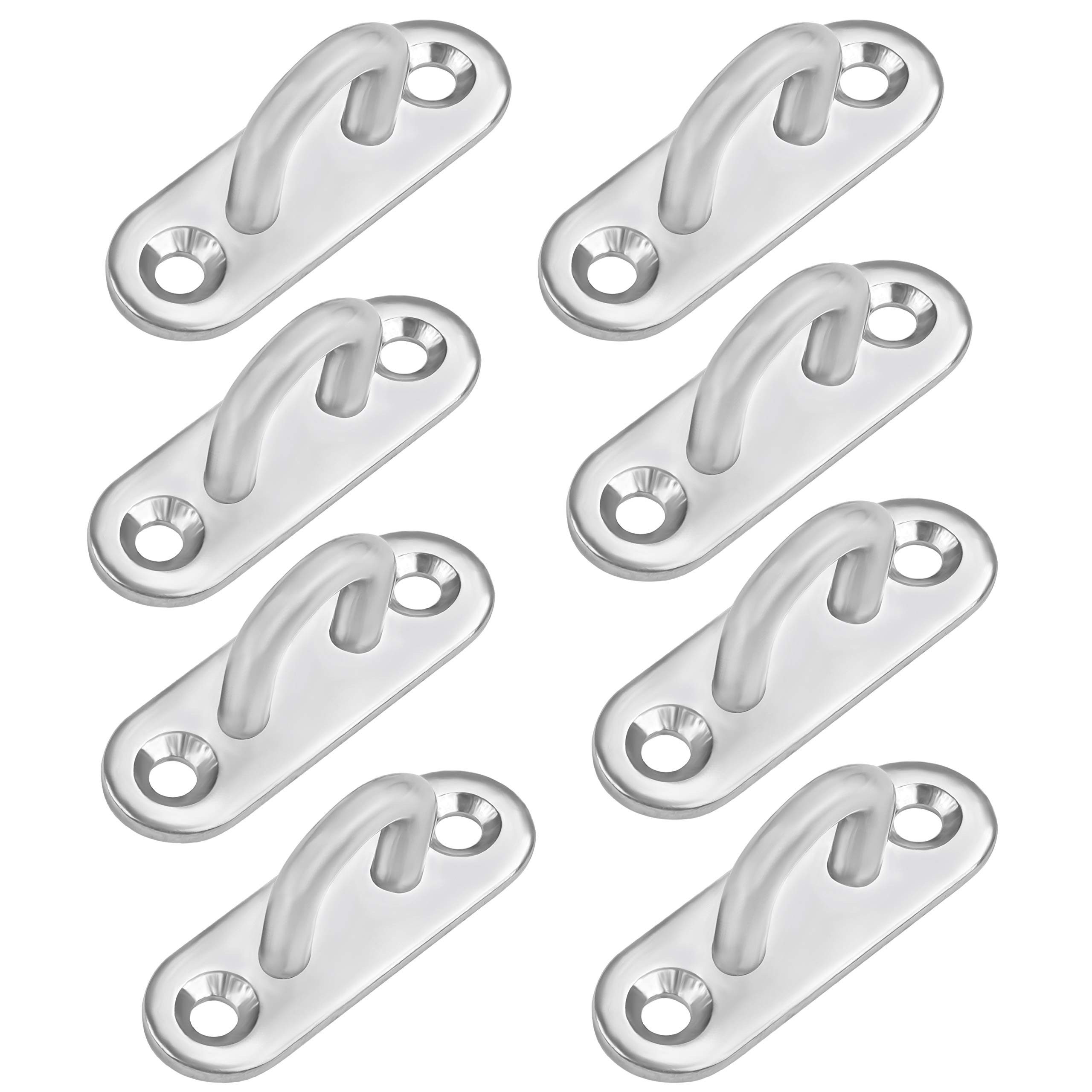 Spanngurt M5 Wandhalterung - 8 Stück, rechteckige Öse (50x17mm)