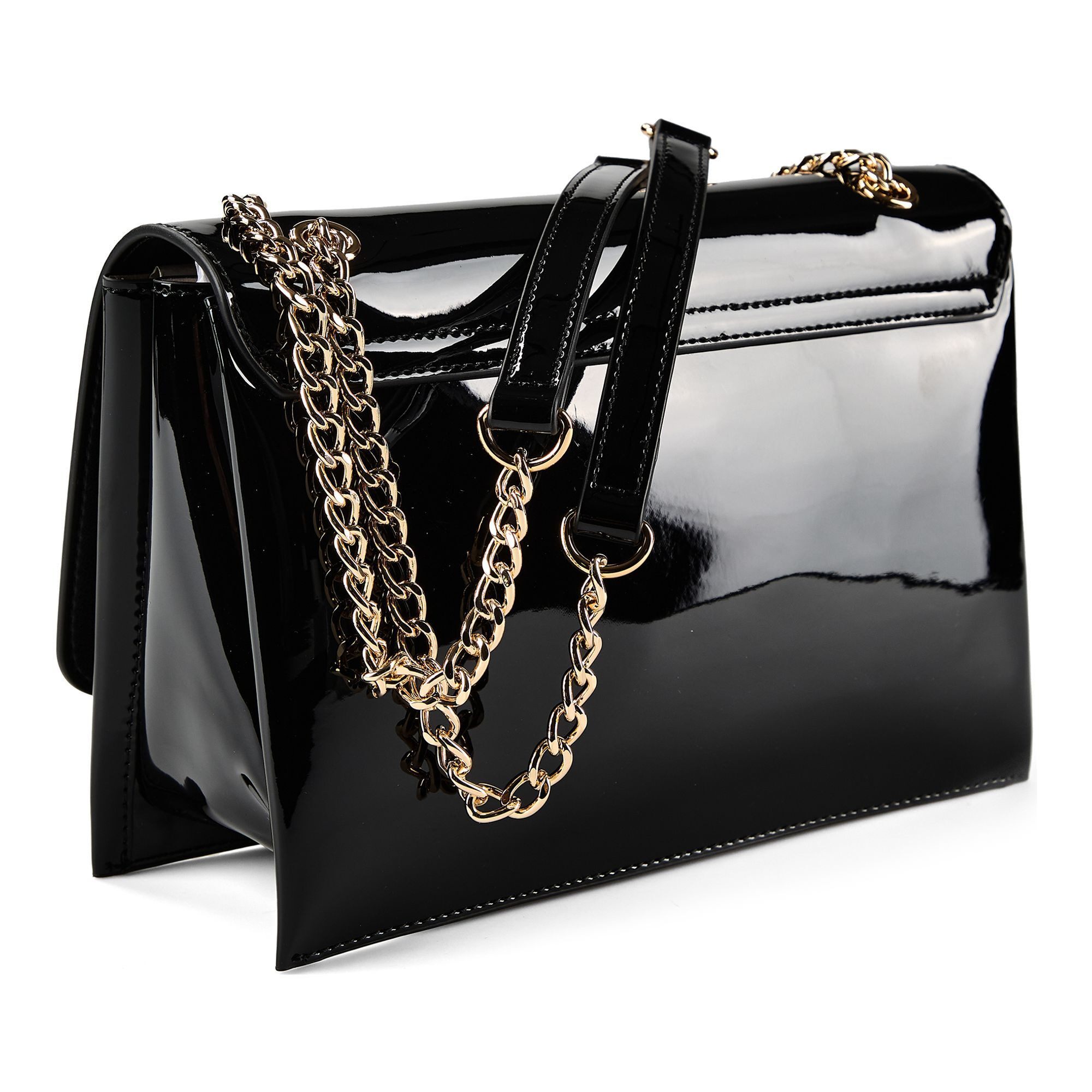 LOVE MOSCHINO Schultertasche Enameled Logo, Polyurethan