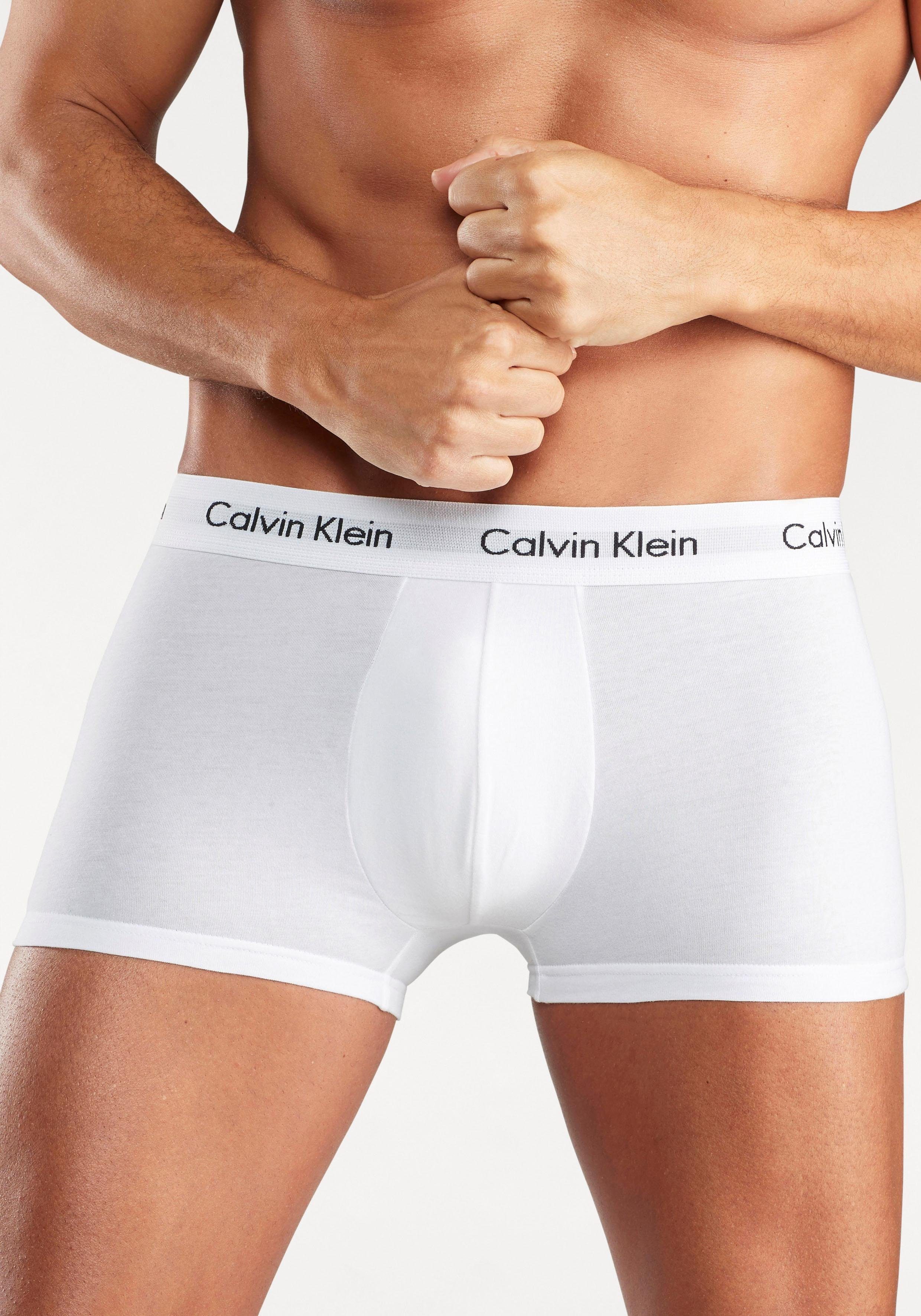 Calvin Klein Underwear Hipster (3-St) grau-meliert, mit weiß schwarz, weißem Webbund