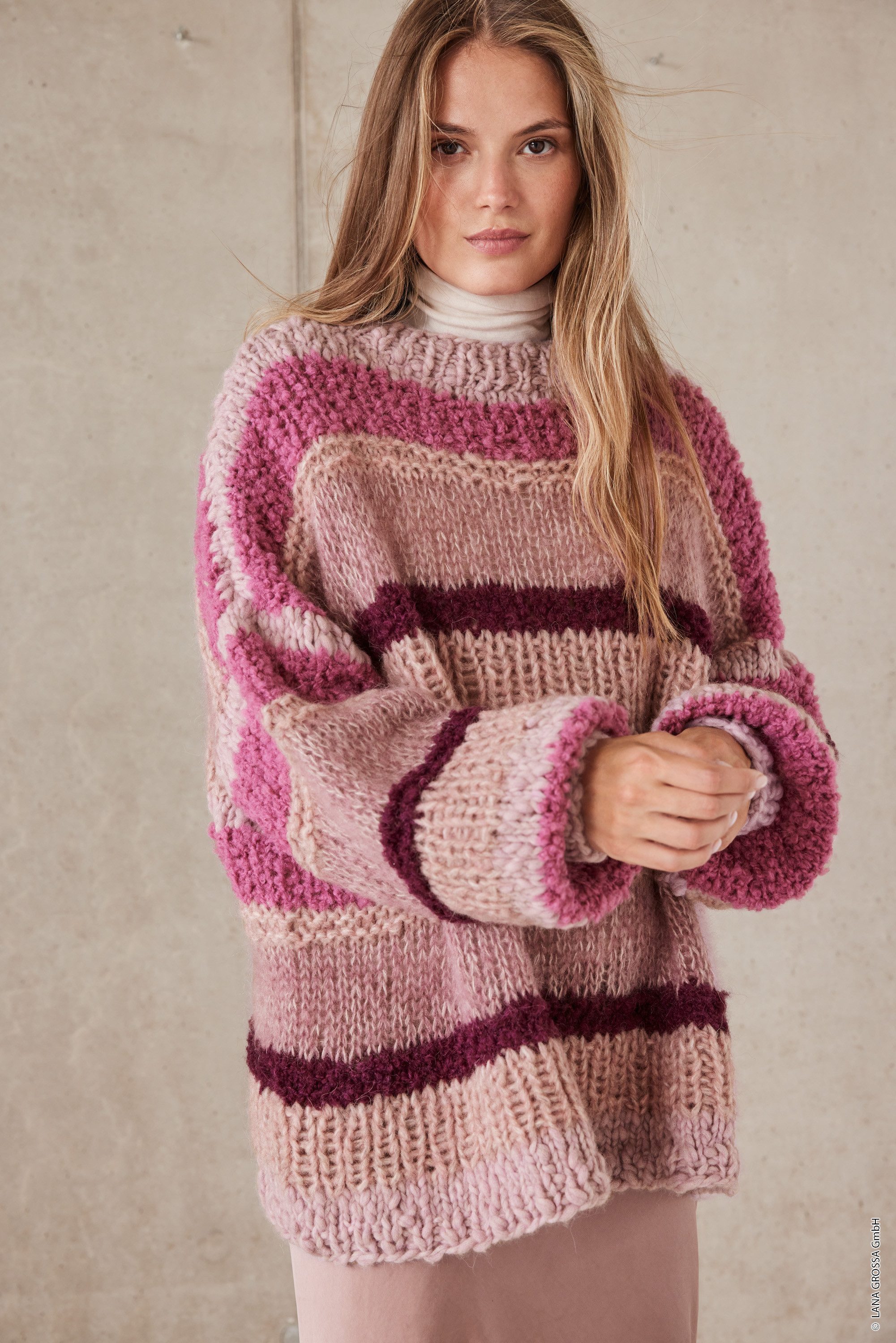 LANA GROSSA ORSETTO (NERA) Häkelwolle, 75 m (Weiches Bouclé-Garn aus Alpaka- und Merinofasern), 50 g