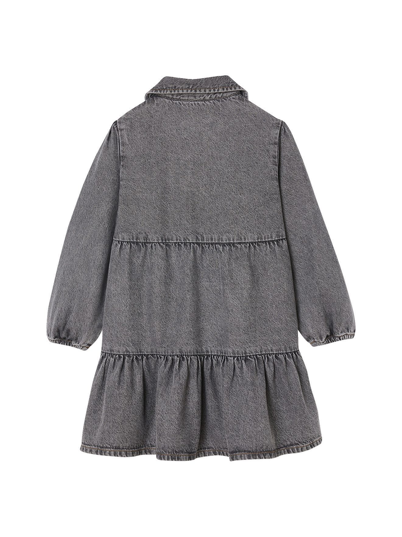 vertbaudet Minikleid Mädchen Kleid aus Light-Denim