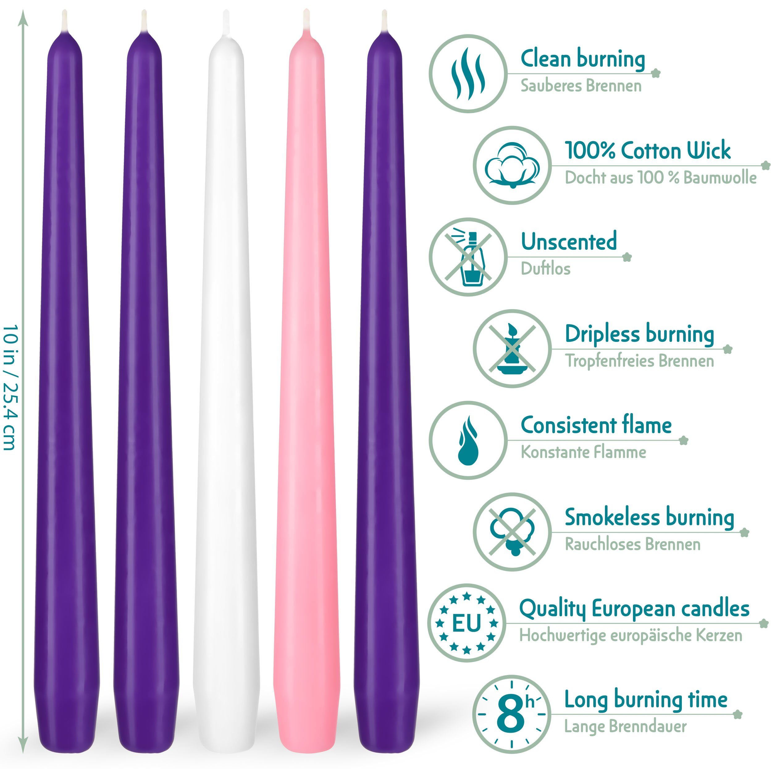 BRUBAKER Adventskerze Premium Spitzkerzen für Adventskränze, günstig online kaufen