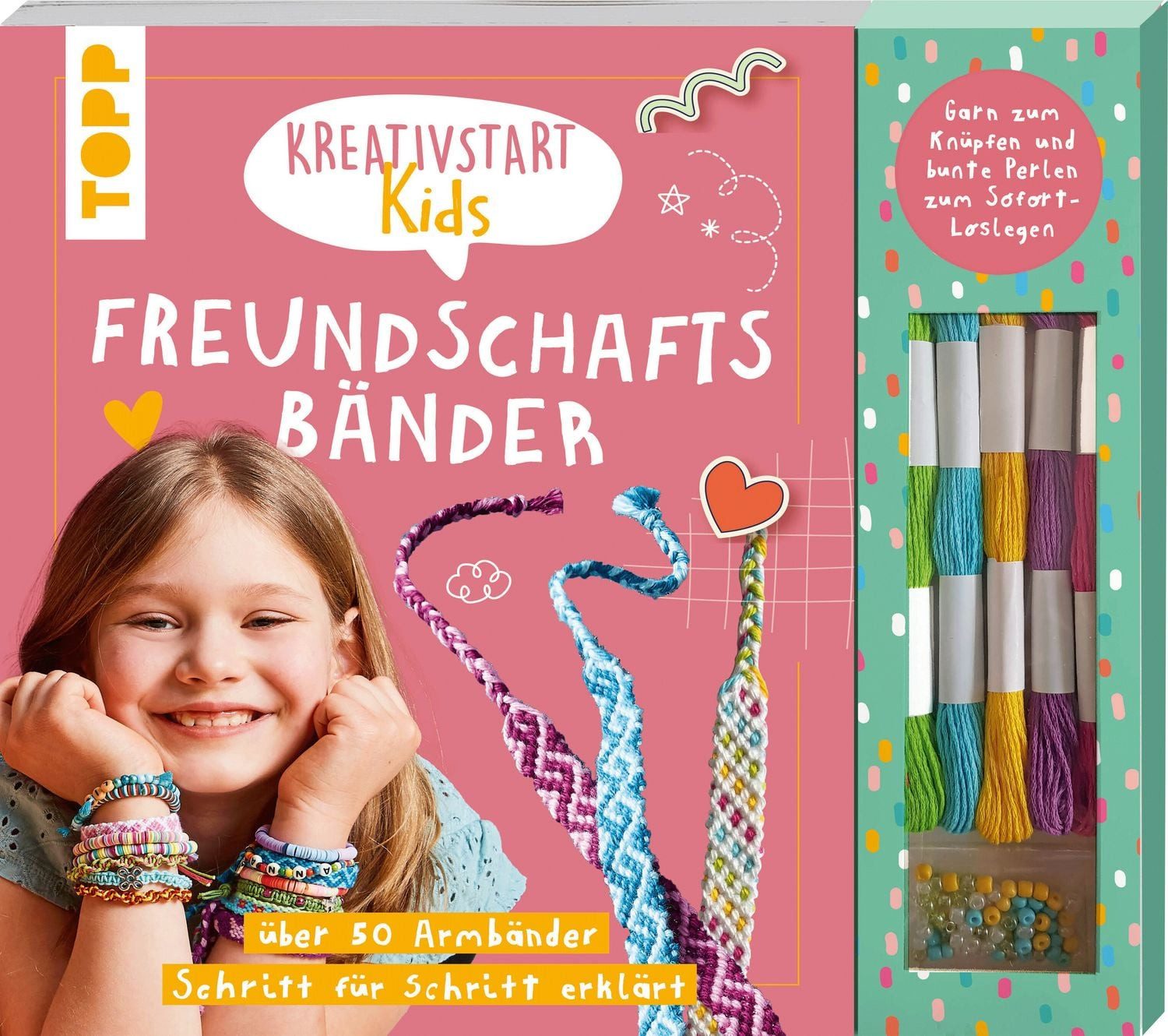 Kreativstart Kids Freundschaftsbänder. Anleitungsbuch und Material / Frechverlag