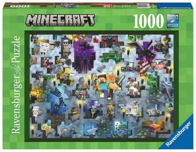Ravensburger Puzzle Minecraft Mobs Puzzle, 1000 Puzzleteile, Made in Germany