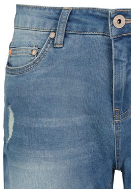 SUBLEVEL Jeansbermudas Jeansbermuda mit Used-Elementen