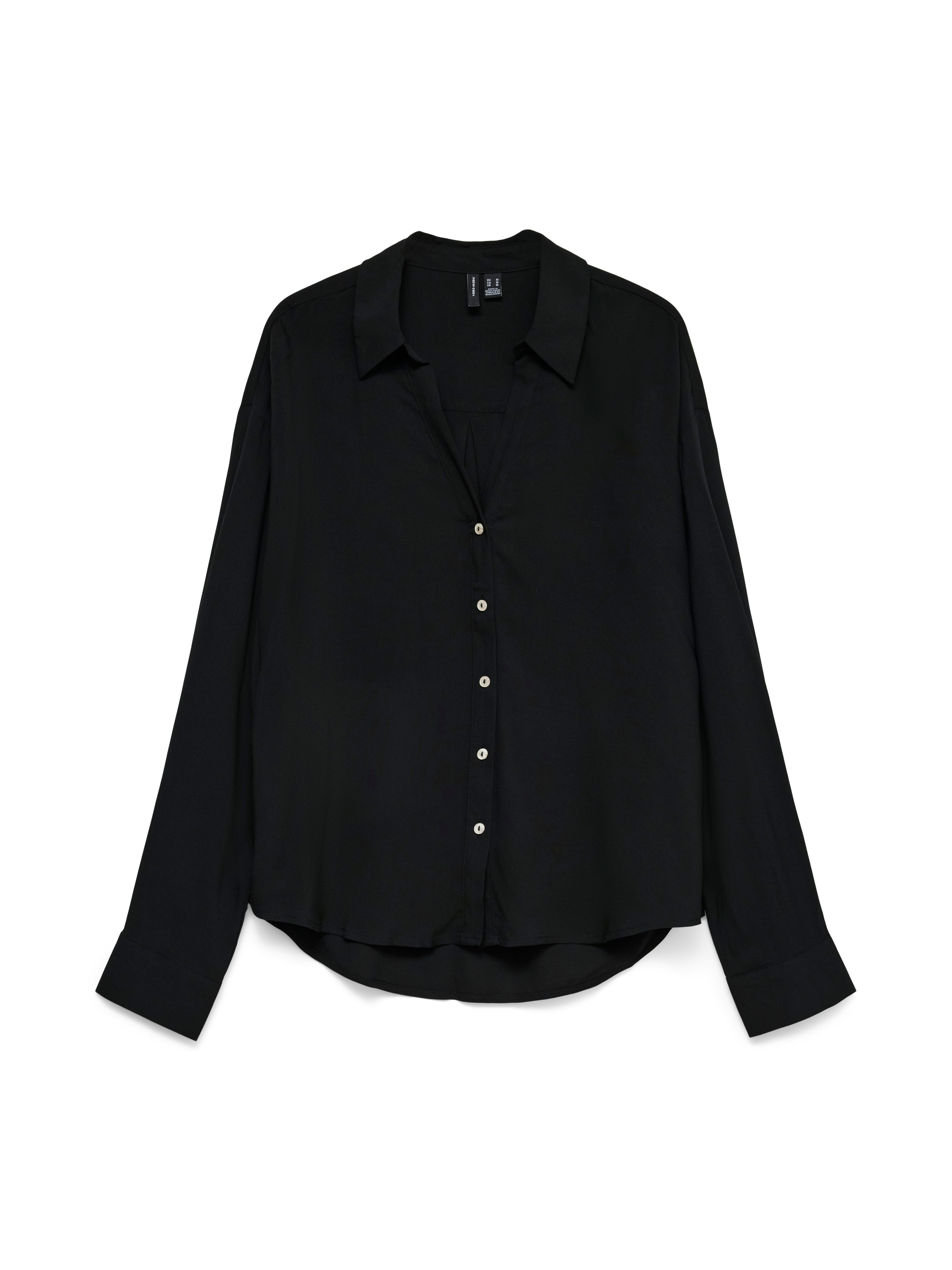 Vero Moda Langarmbluse VMAURA LS SHIRT WVN NOOS Viskose, regular fit