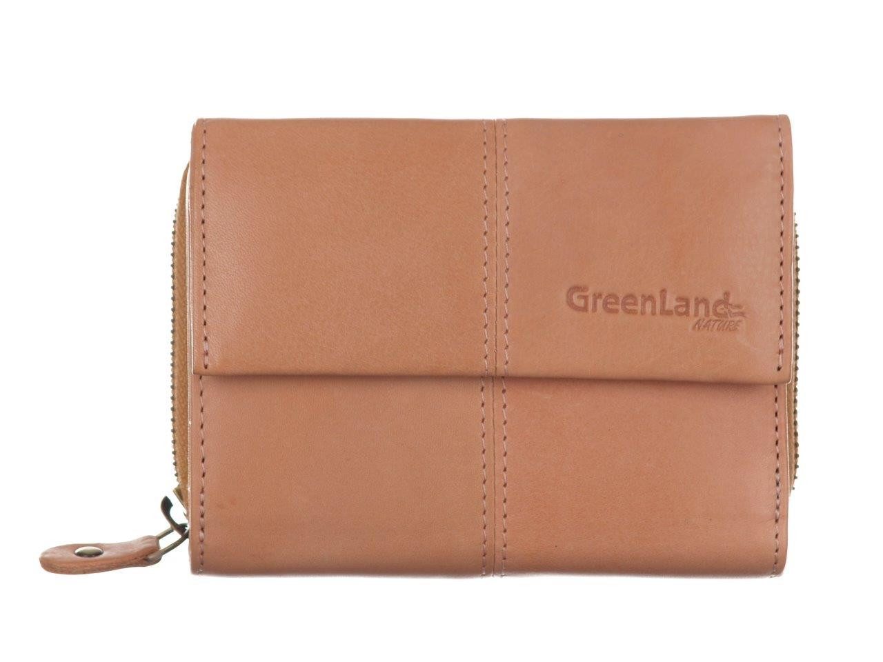GreenLand Nature Geldbörse, Reißverschlussbörse, Damenbörse, Portemonnaie