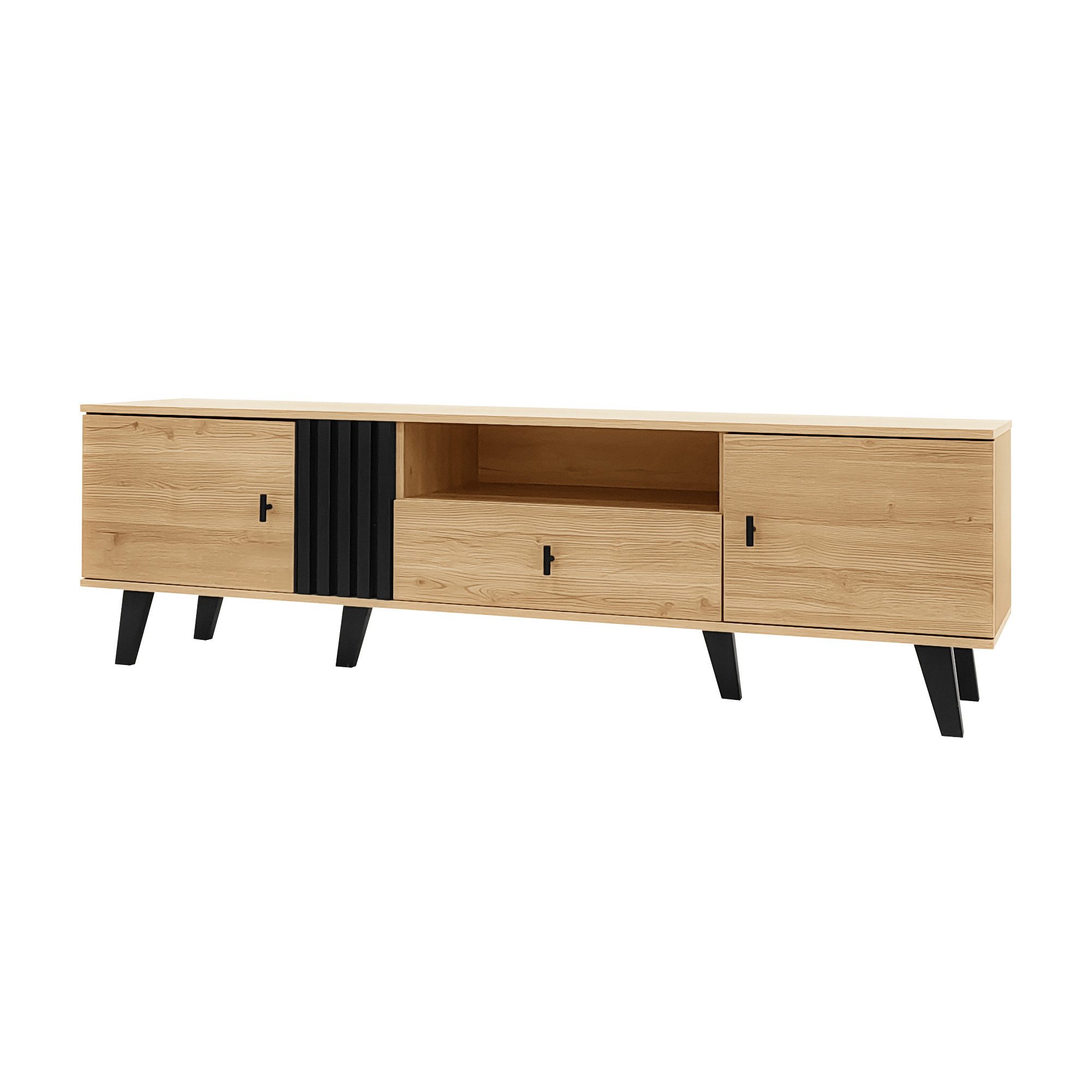 ANYSUN Lowboard TV-Schrank mit Schubladen und Vielfältige Aufbewahrungsfunktionen (Spar-Set), Breite 170 cm
