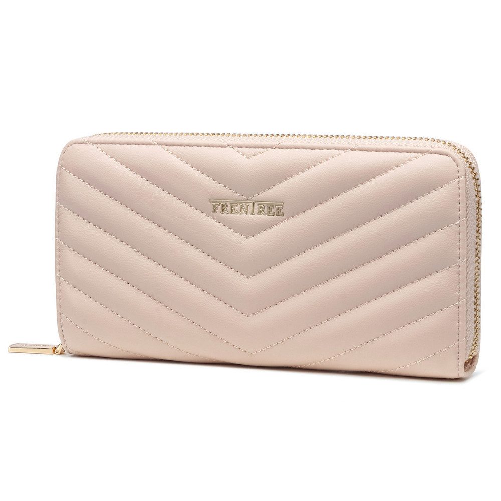 Frentree Geldbörse Gestepptes Damen Portemonnaie mit RFID-Schutz & Handyfac günstig online kaufen