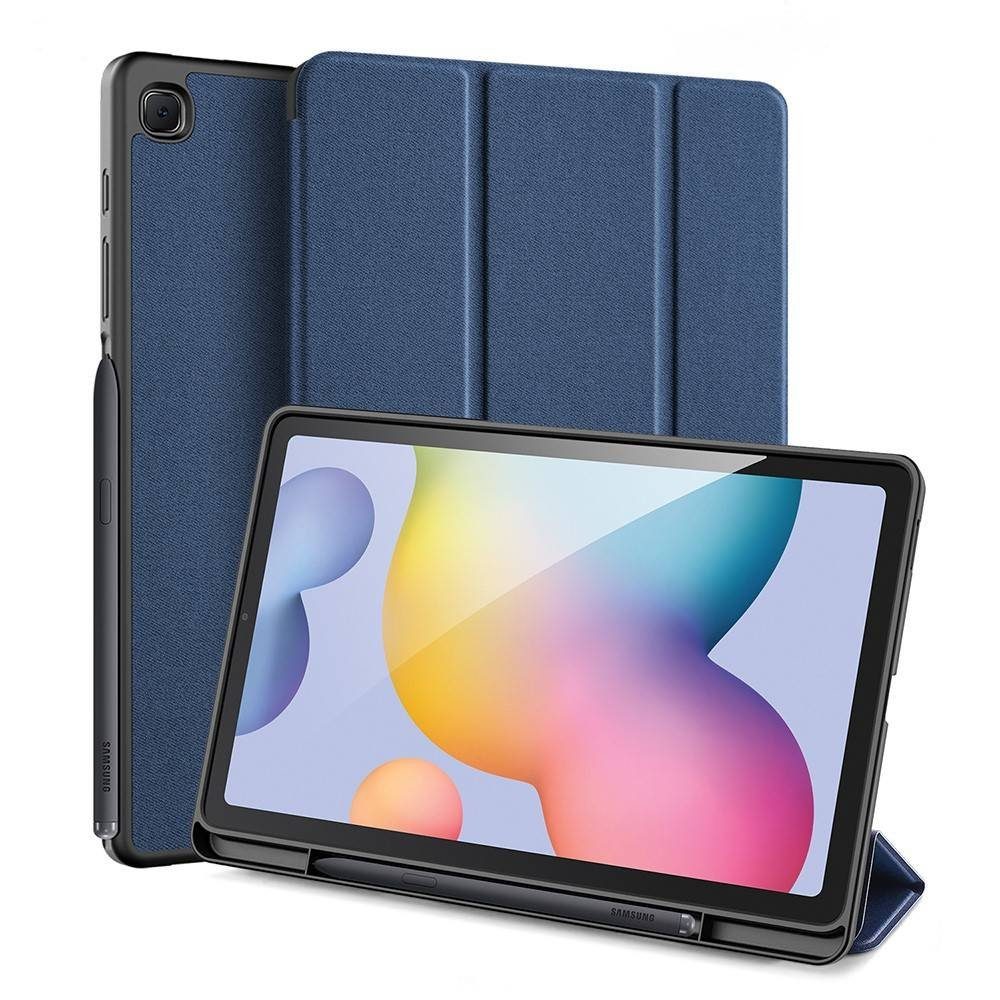 Dux Ducis Tablet-Hülle Buch Tasche Hartschale mit Smart Sleep Standfunktion  für SAMSUNG GALAXY TAB S6 Lite 10.4 (P610) Tablet Hülle Brieftasche  Schutzhülle Blau