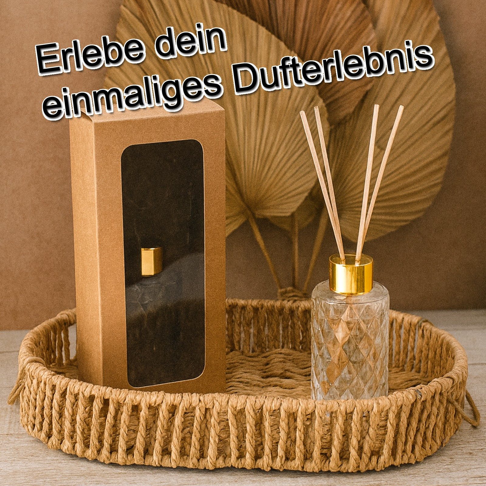 WonderWax Raumduft WonderWax® Kristall Set 100 ml + 5 Stäbchen Reed Diffuser, (Salbei und Patchuli), Duftrichtung: Salbei und Patchuli