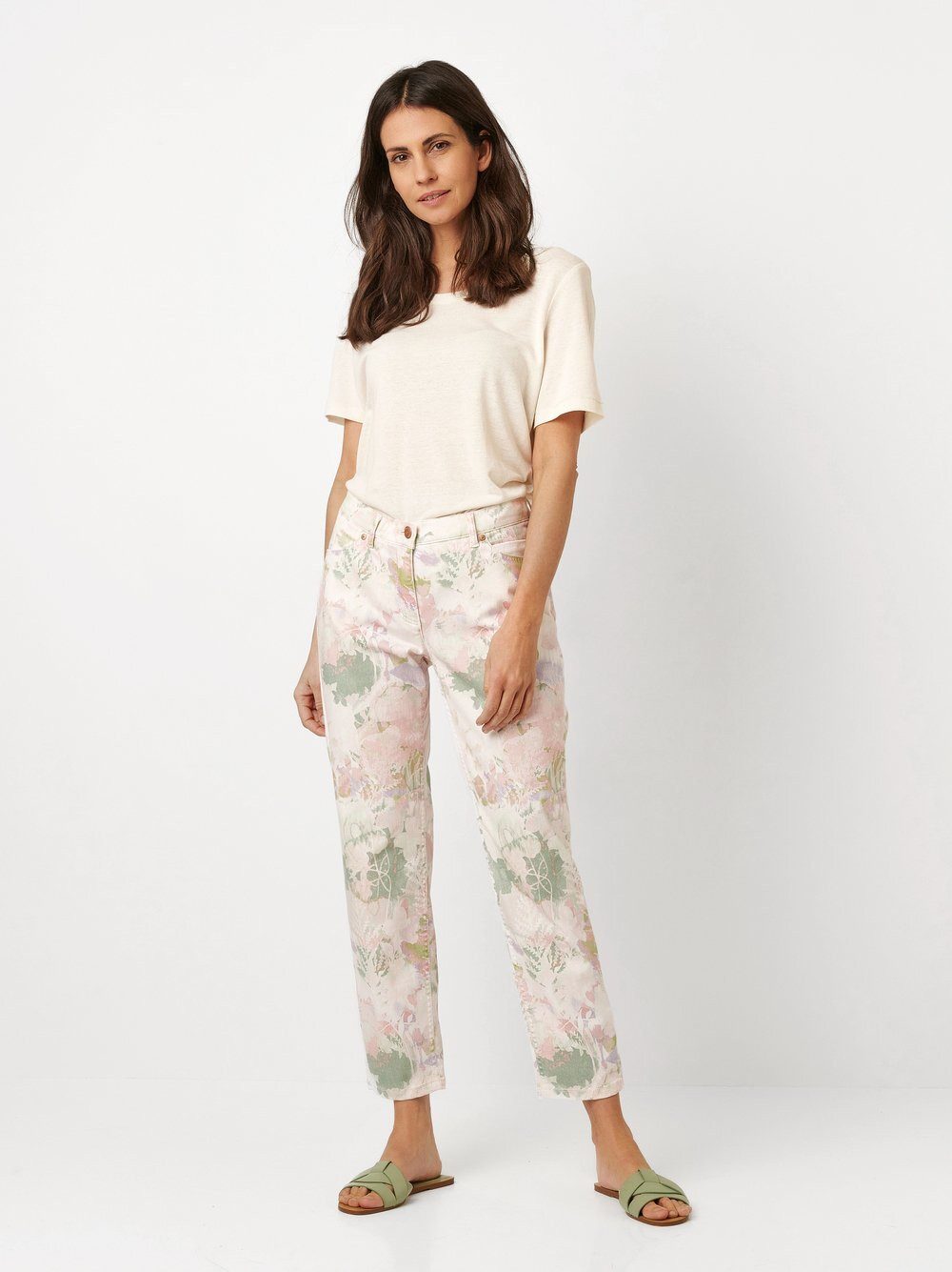 TONI 5-Pocket-Jeans Perfect Shape mit Flowerprint günstig online kaufen